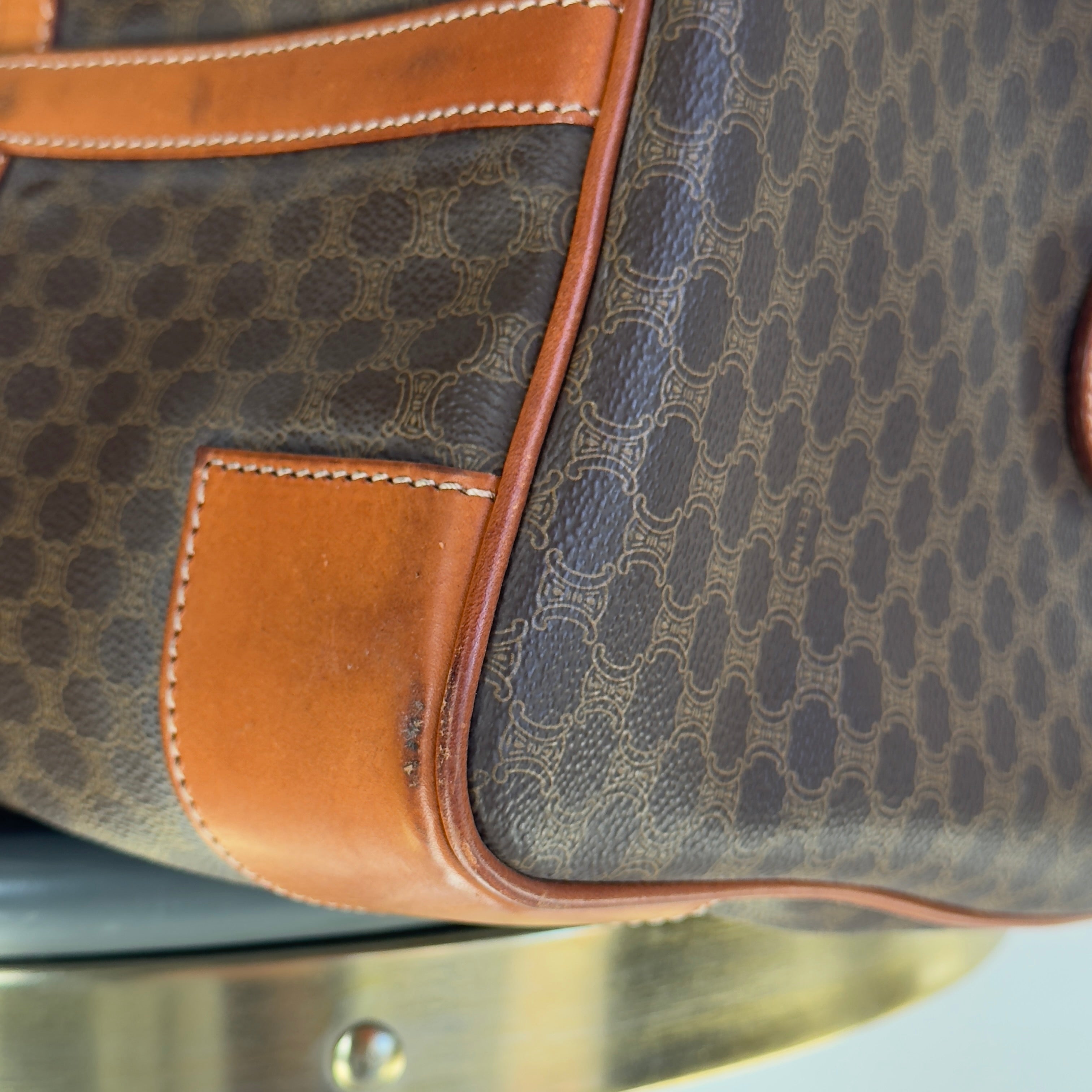 Vintage Celine Macadam Boston Duffle Bag - Queen May