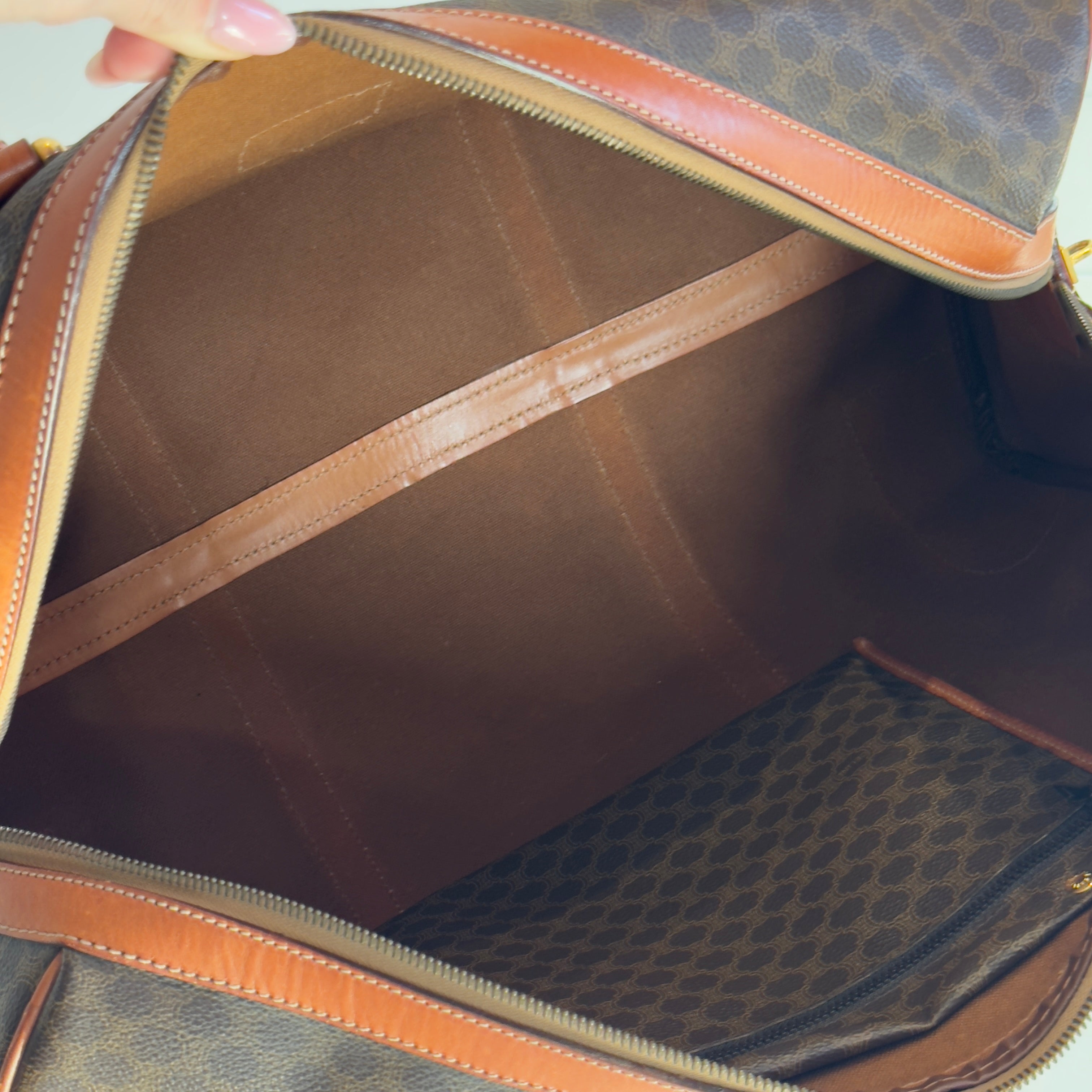 Vintage Celine Macadam Boston Duffle Bag - Queen May
