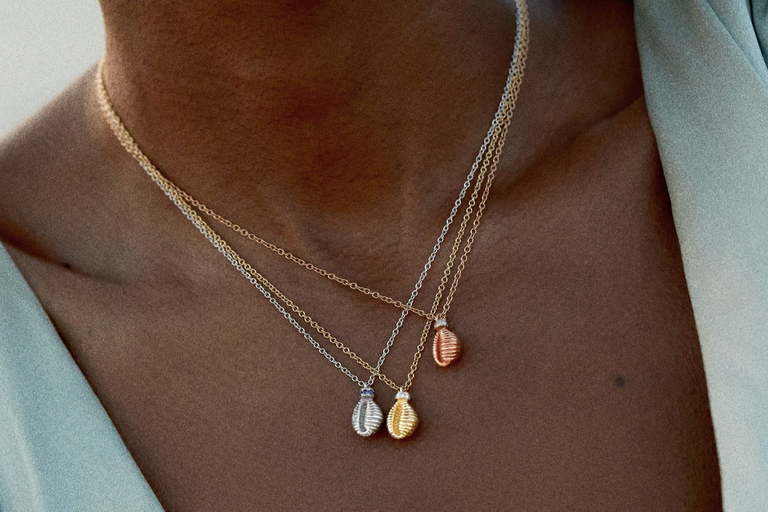 Renna Thread and Shell Necklace Yellow - Queen May