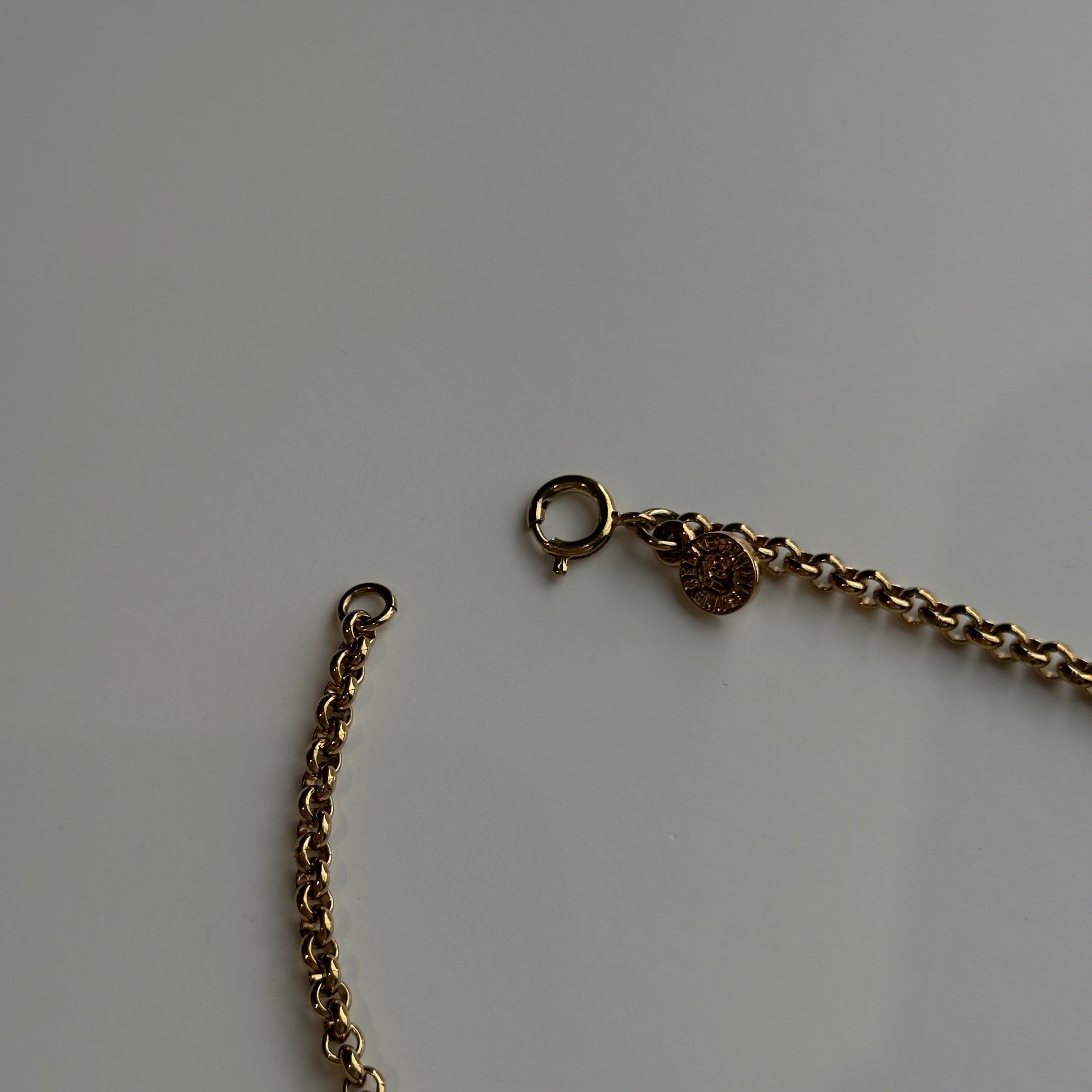 Celine Circle Logo Heart Pendant Necklace - Queen May