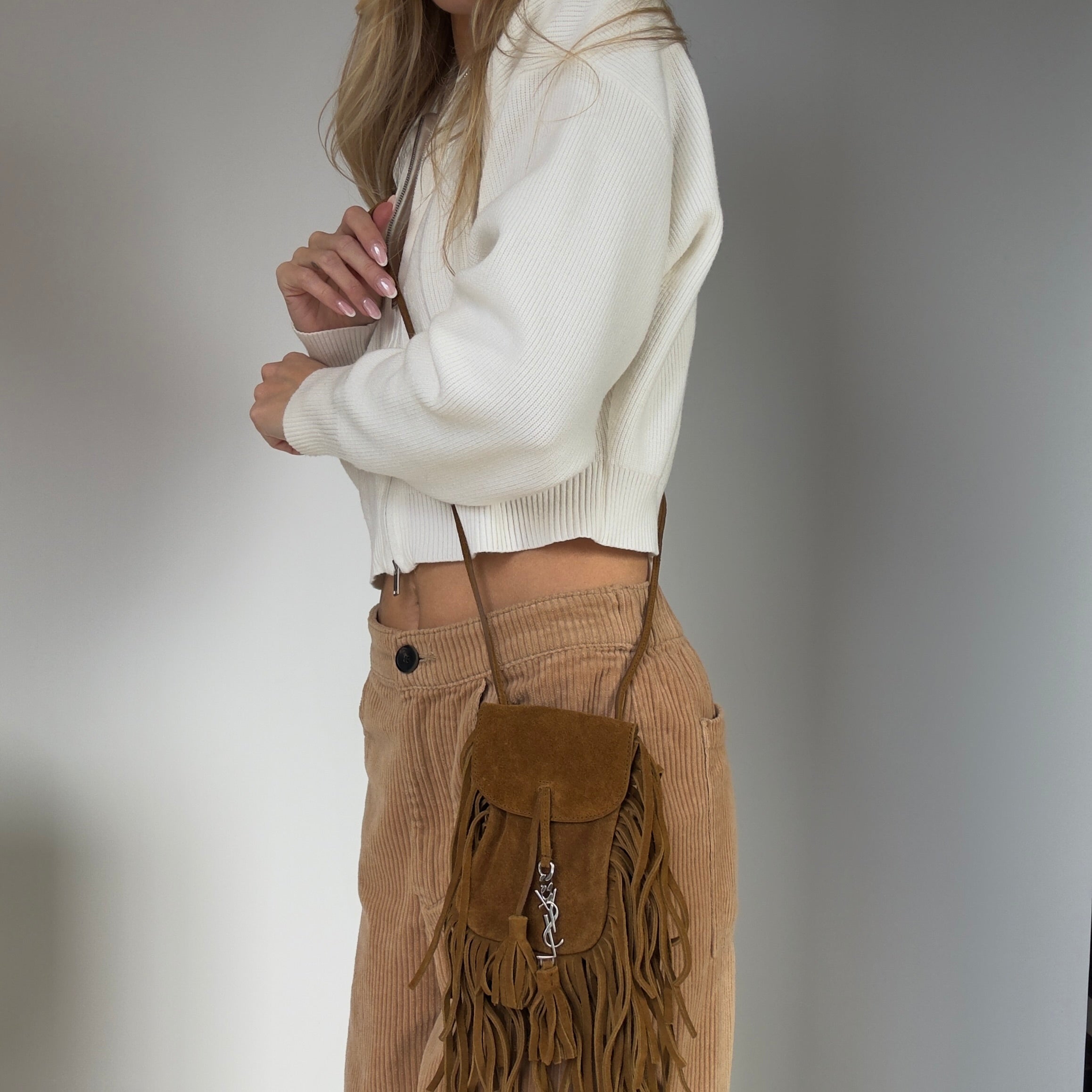Saint Laurent Suede Anita Toy Mini Bag Western - Queen May