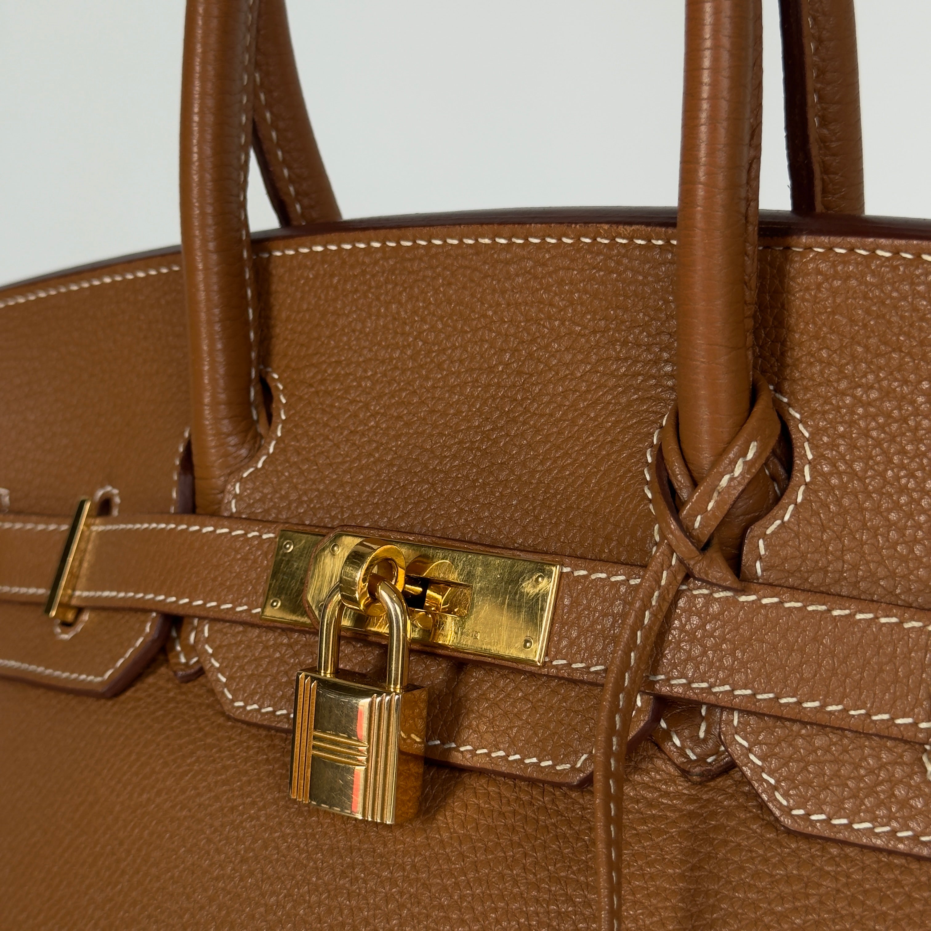 Hermes Birkin 30 Square P 2012 Togo Gold / Gold - Queen May
