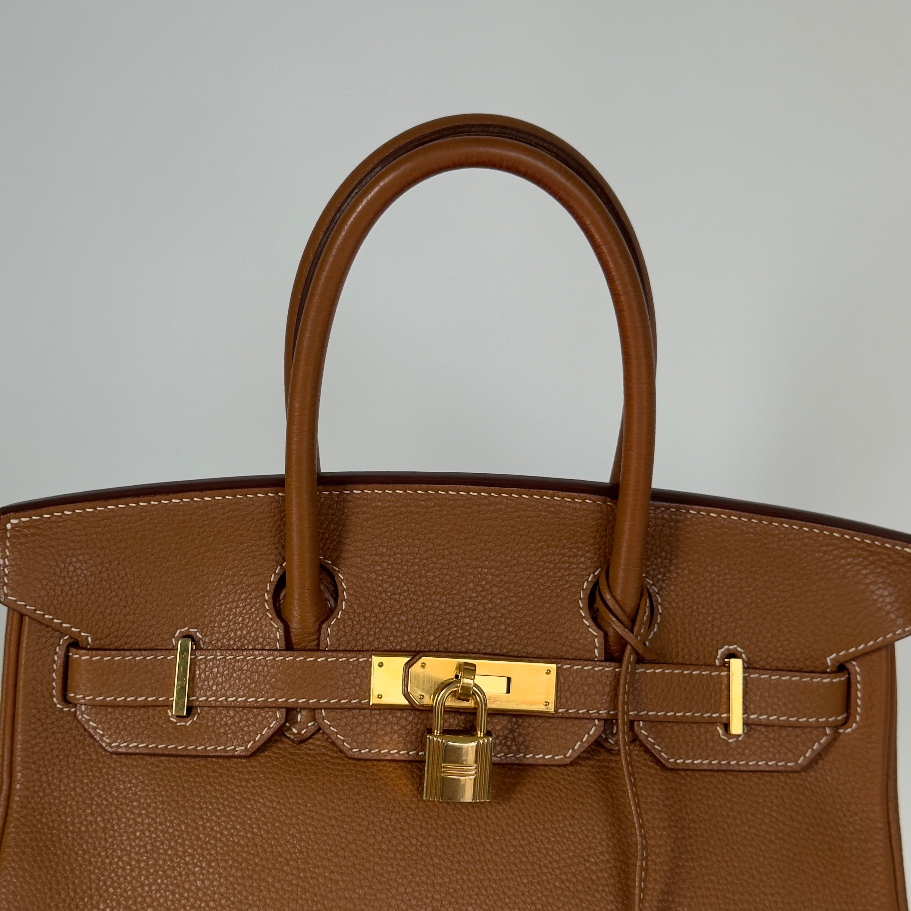 Hermes Birkin 30 Square P 2012 Togo Gold / Gold - Queen May
