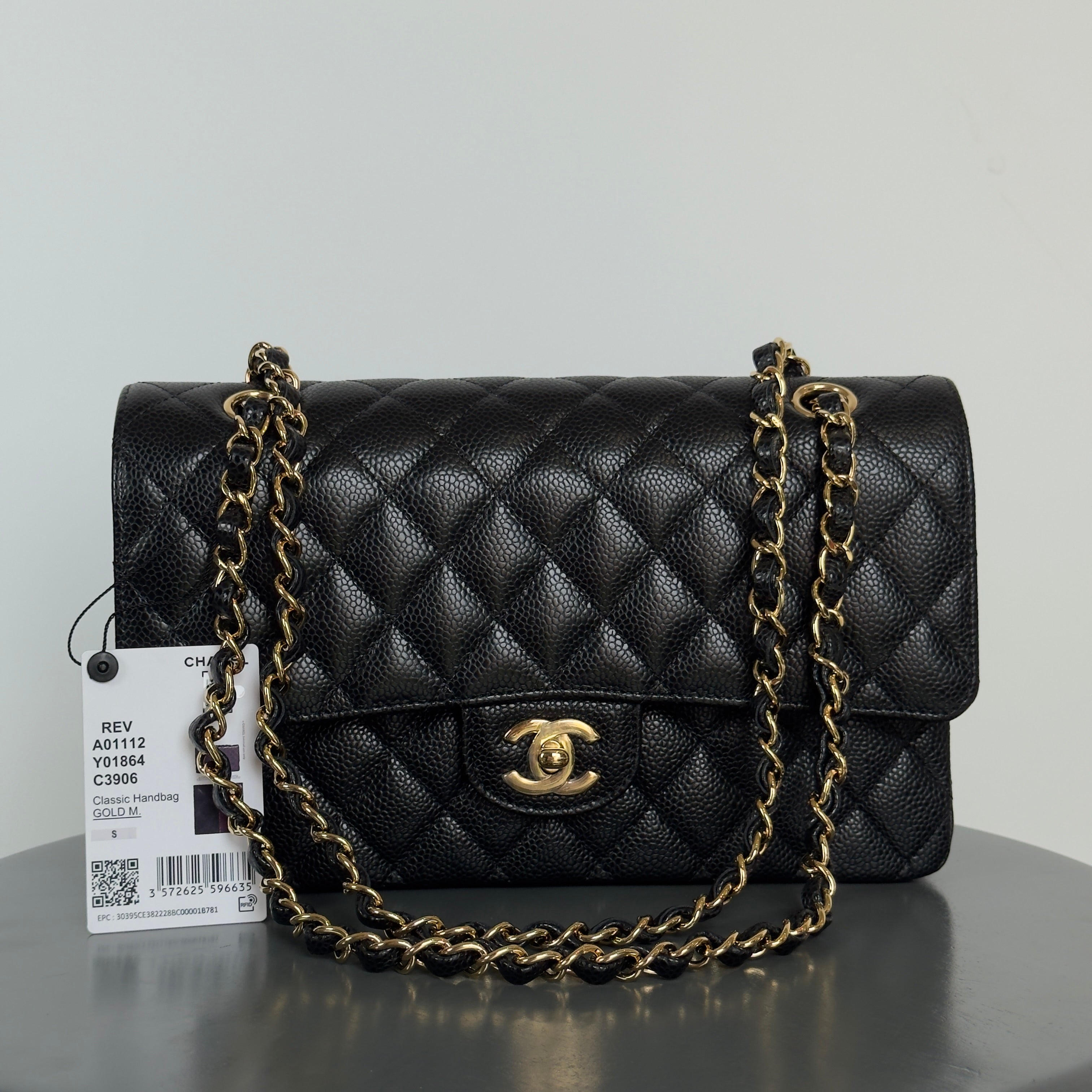 Chanel Medium Caviar Double Flap Black - Queen May