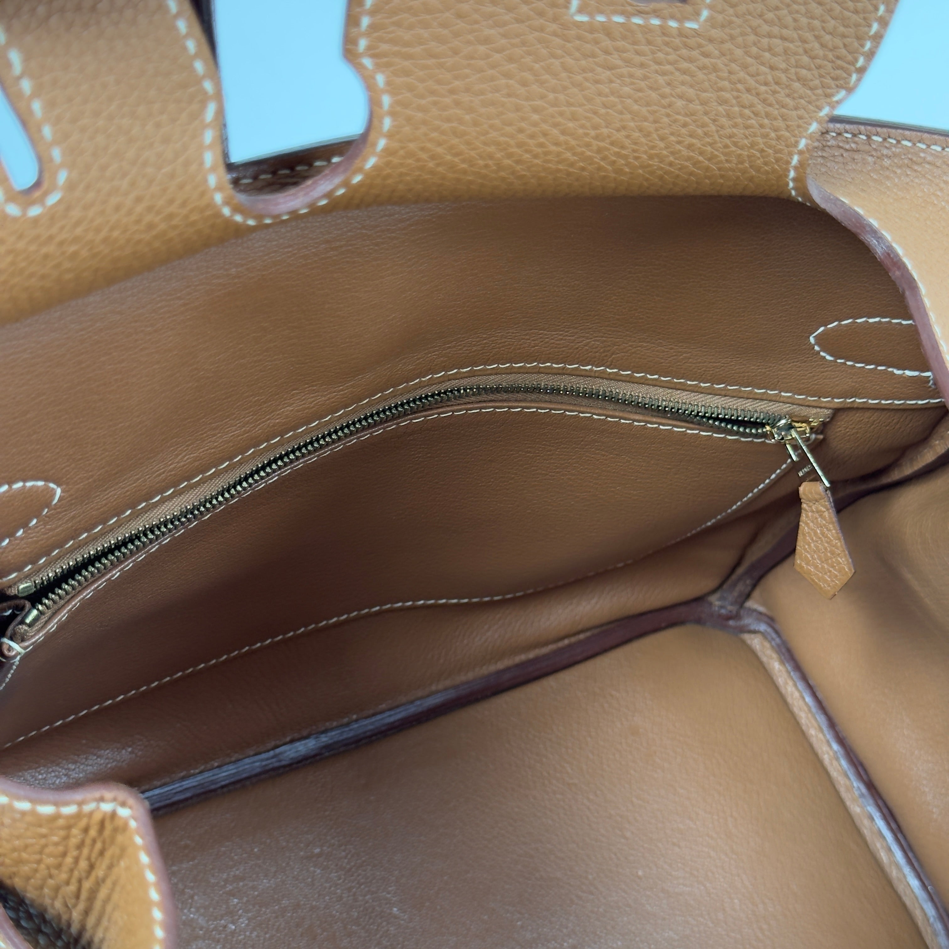 Hermes Birkin 30 Square P 2012 Togo Gold / Gold - Queen May