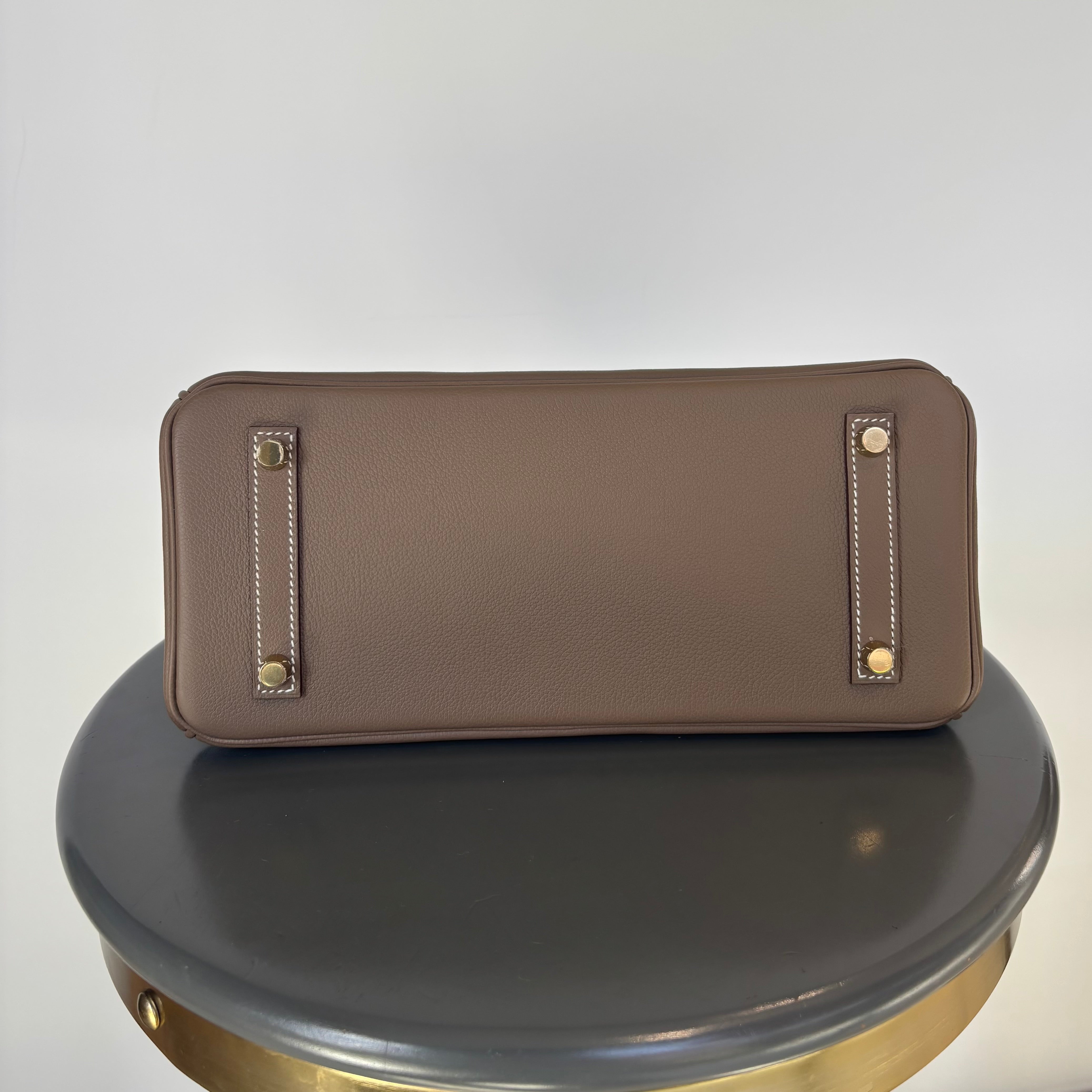 Hermes Evercolor Shoulder Birkin Light 29 Etoupe / Gold Hardware - Queen May