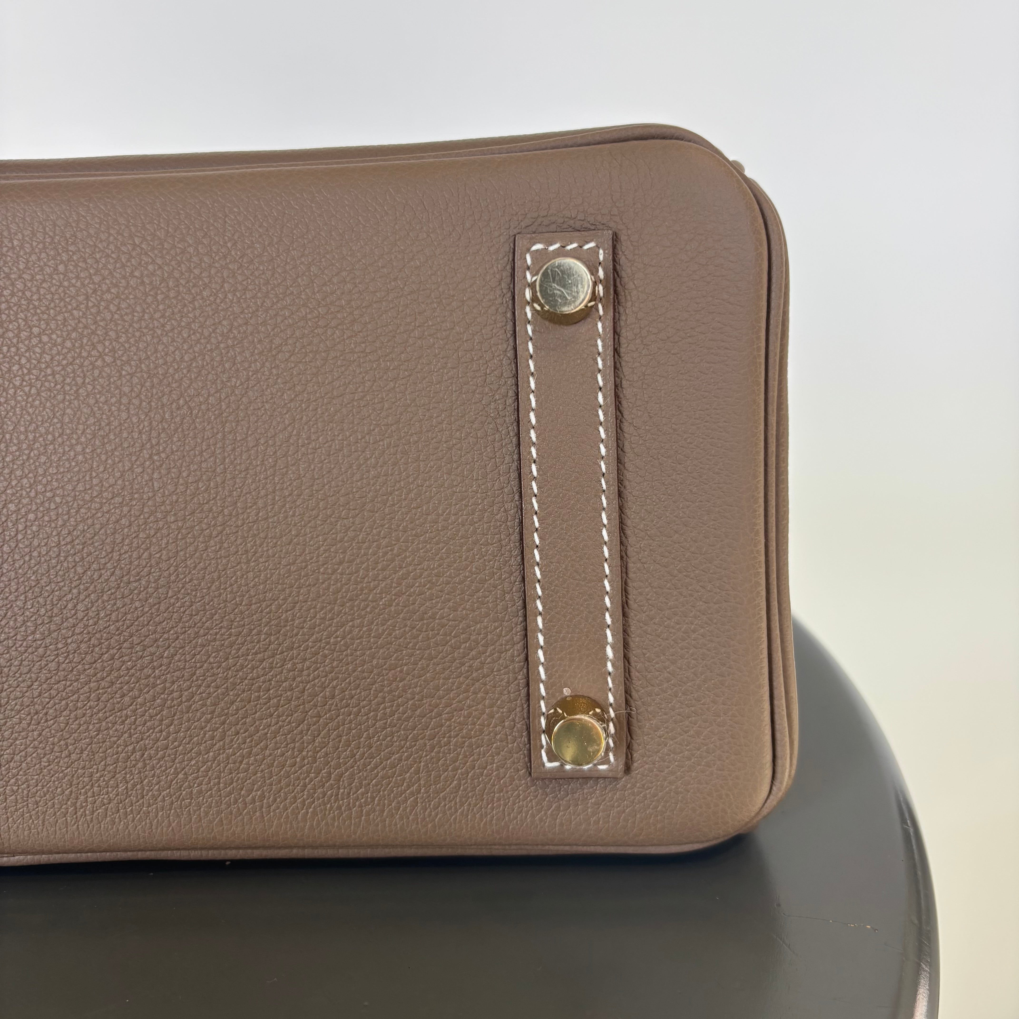 Hermes Evercolor Shoulder Birkin Light 29 Etoupe / Gold Hardware - Queen May