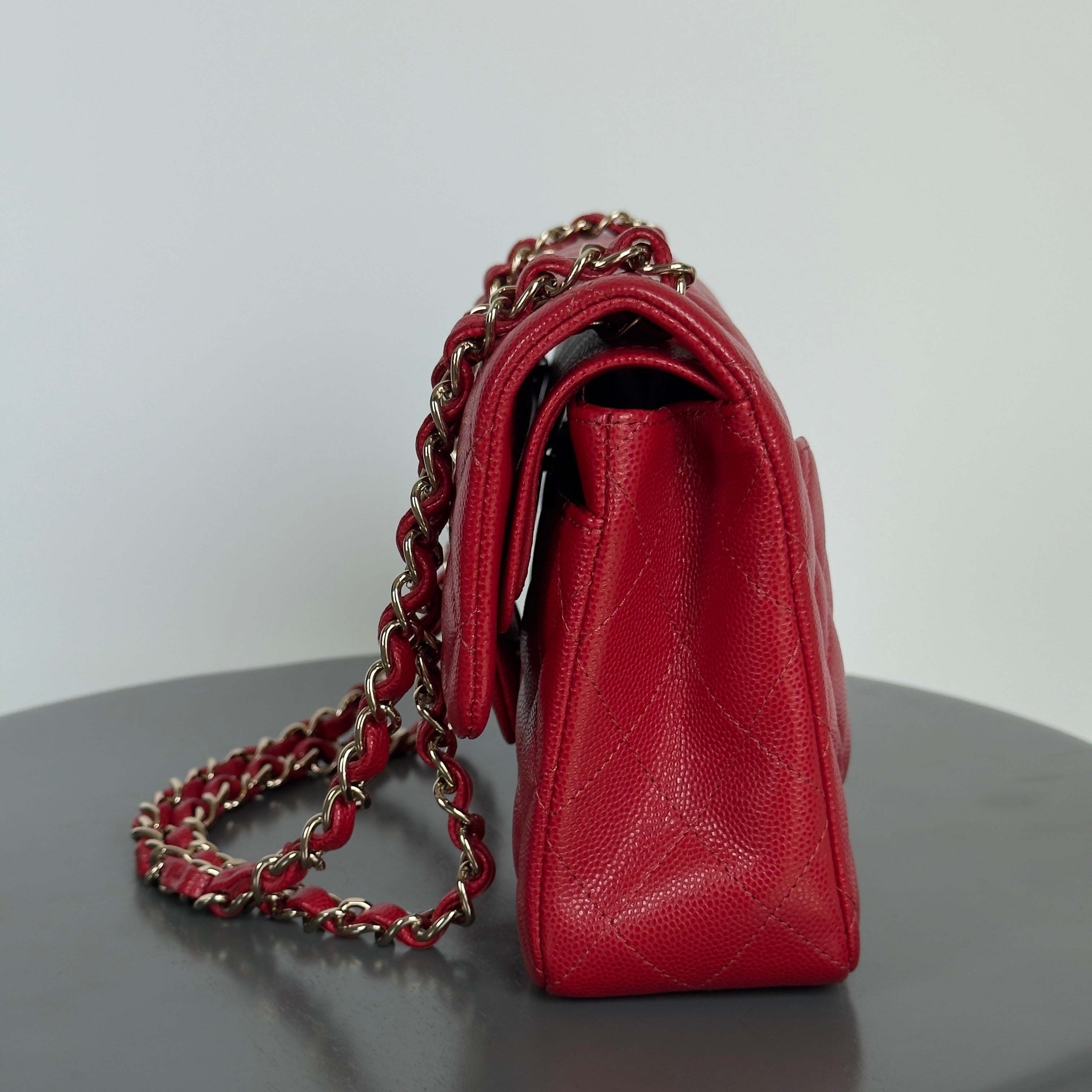 Chanel Caviar Red Small Double Flap - Queen May
