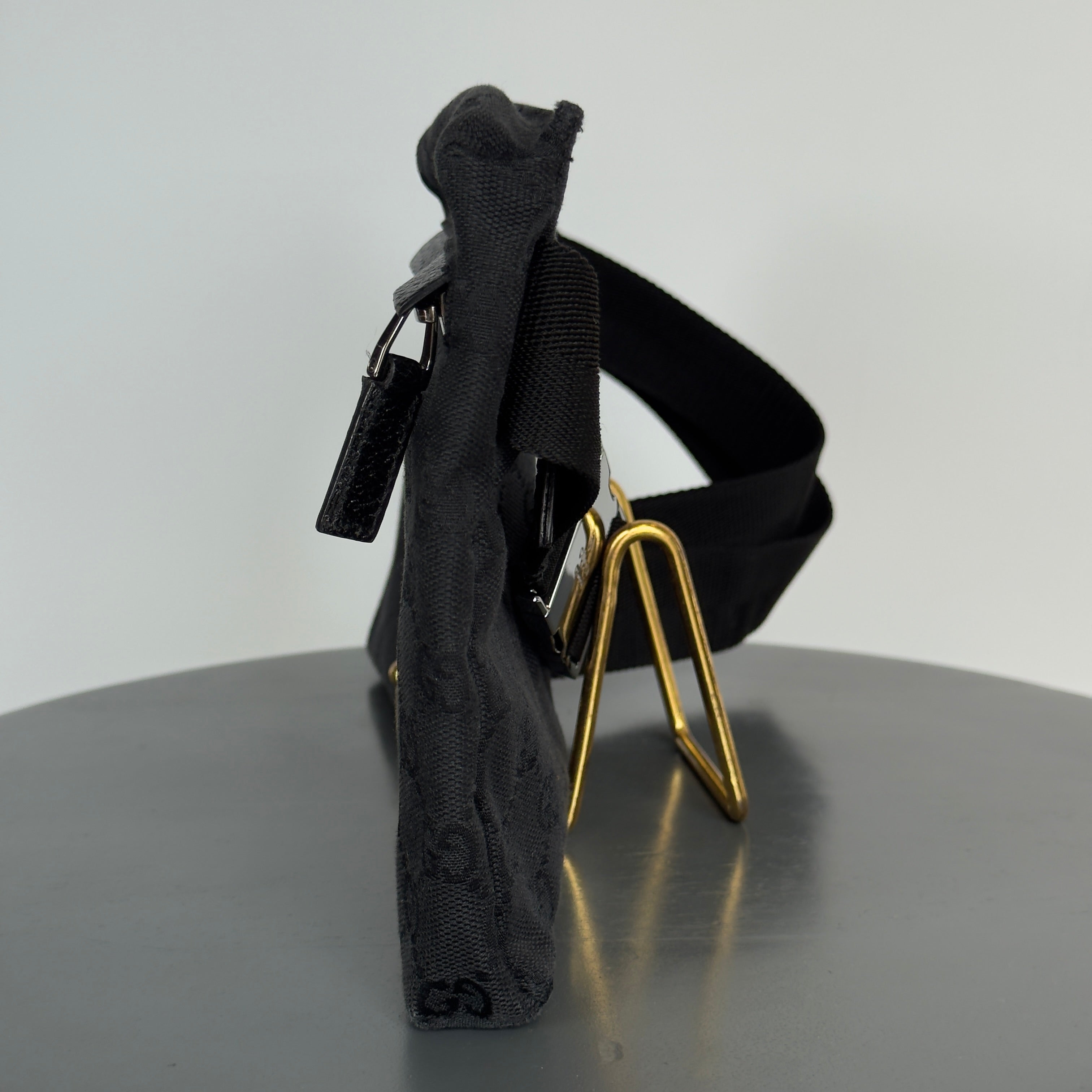 Gucci Black Monogram Bum Bag