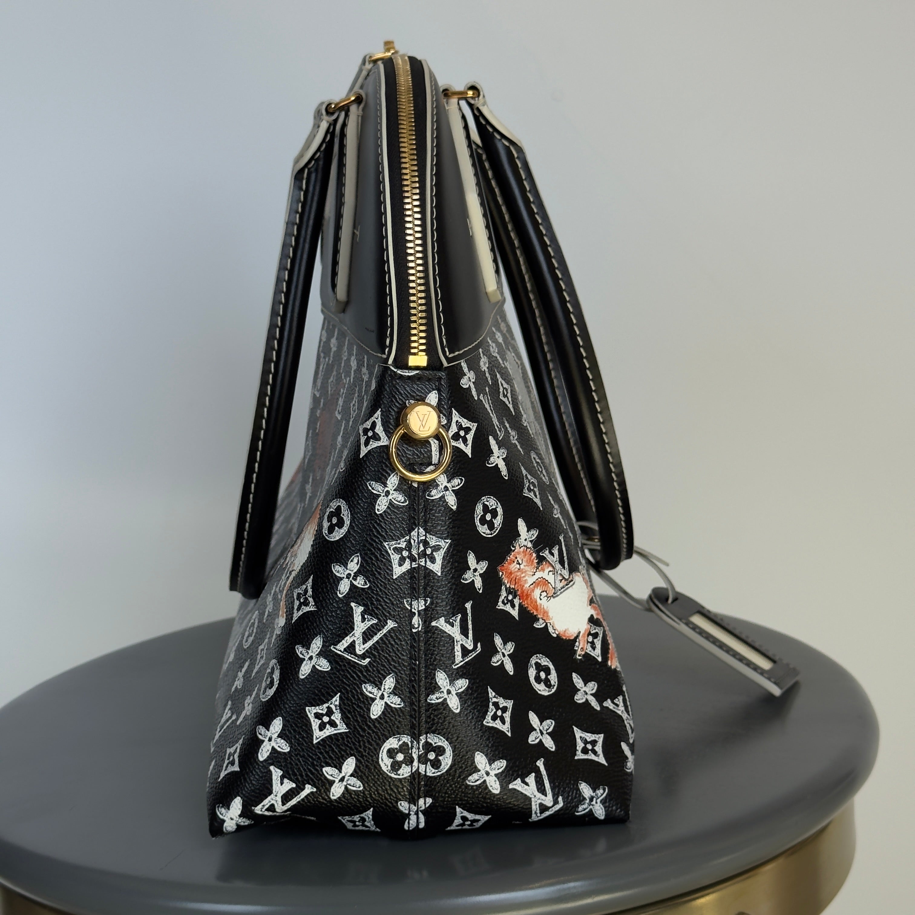 Limited Edition Louis Vuitton Grace Coddington Catogram Alma Souple Bag - Queen May