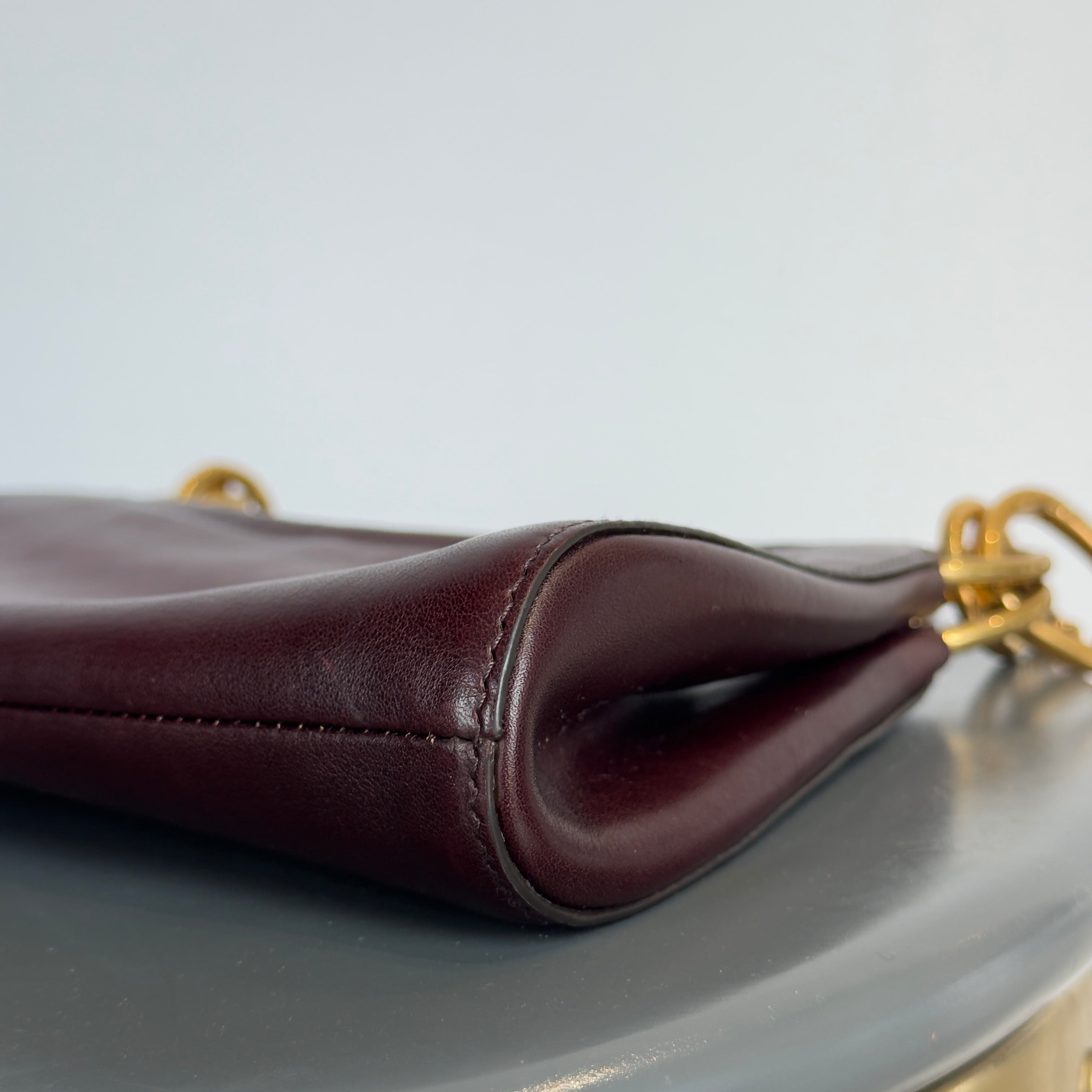 Ultra Rare Prada Fall 2025 Slouchy Burgundy Half Moon Shoulder Bag - Queen May