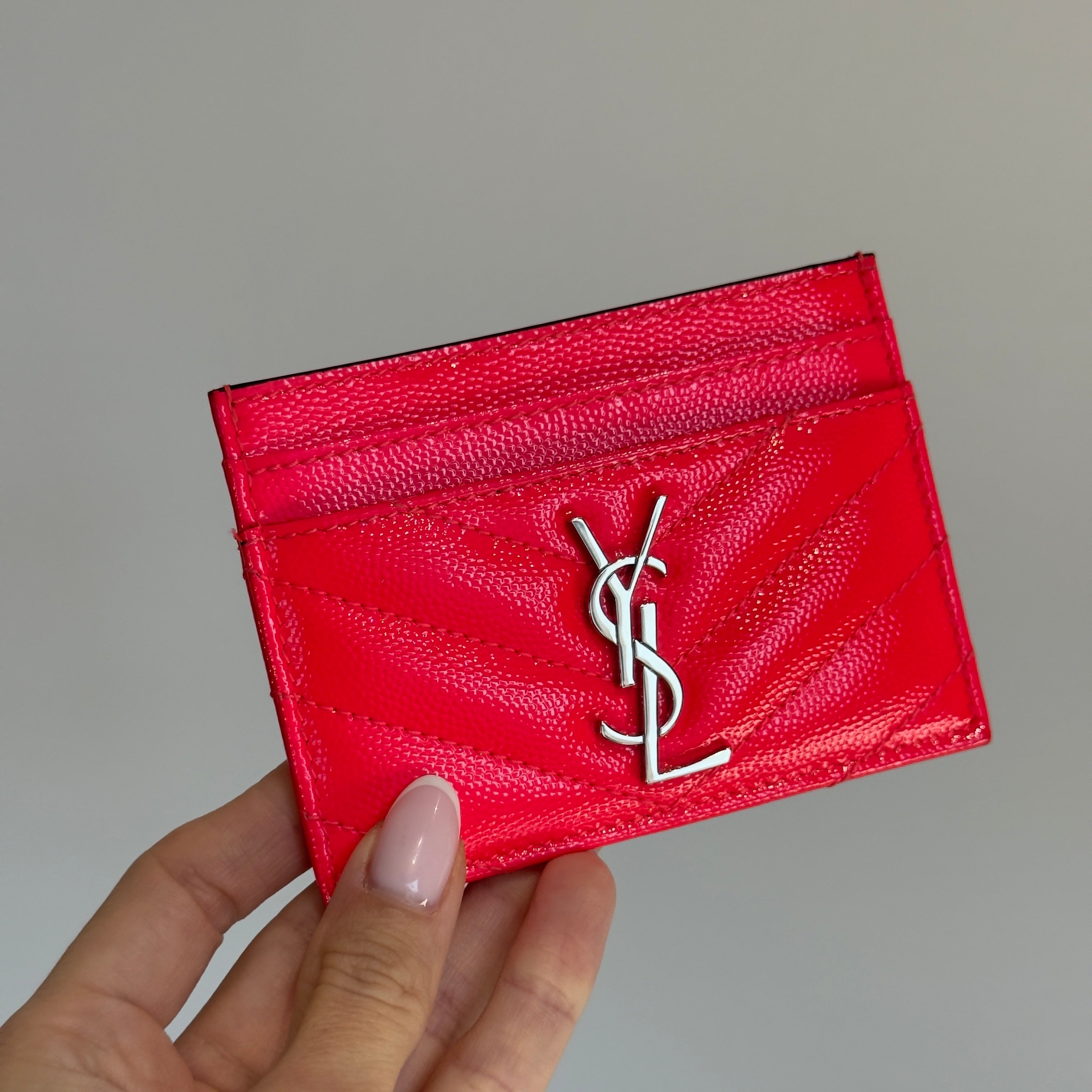 Saint Laurent Hot Pink Cardholder - Queen May
