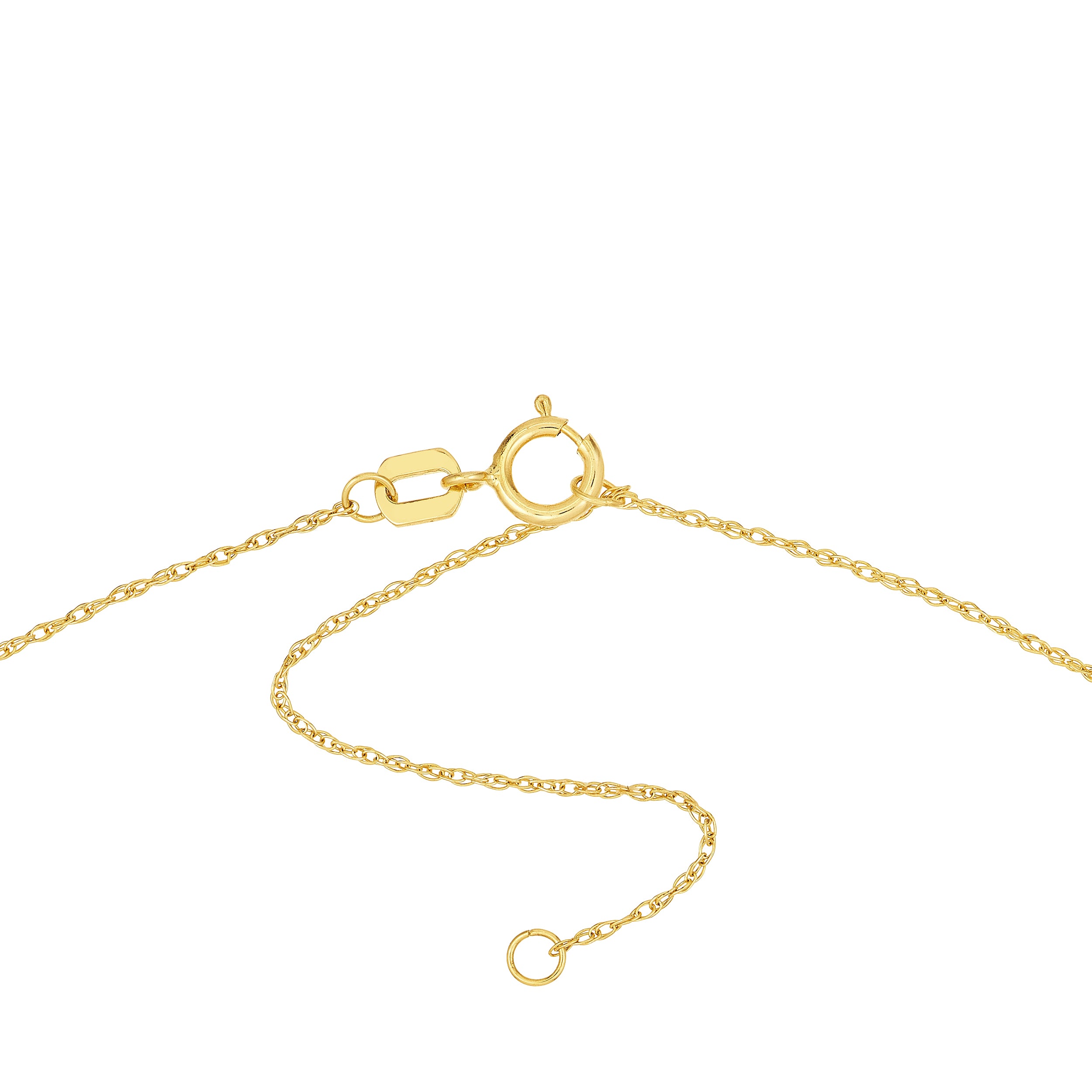 14K Gold Mini Lucky Four Leaf Clover Pendant Necklace - Queen May