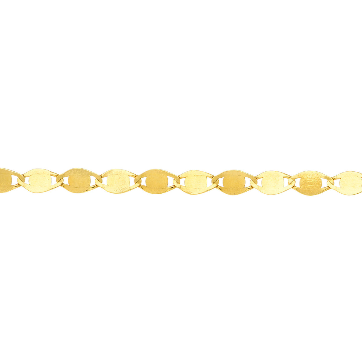 14K Yellow Gold Valentina Chain Anklet - Queen May