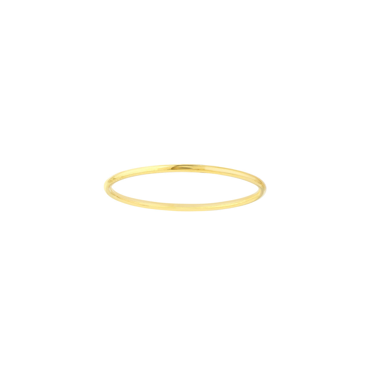 14K Gold 1mm Wire Stackable Ring - Queen May