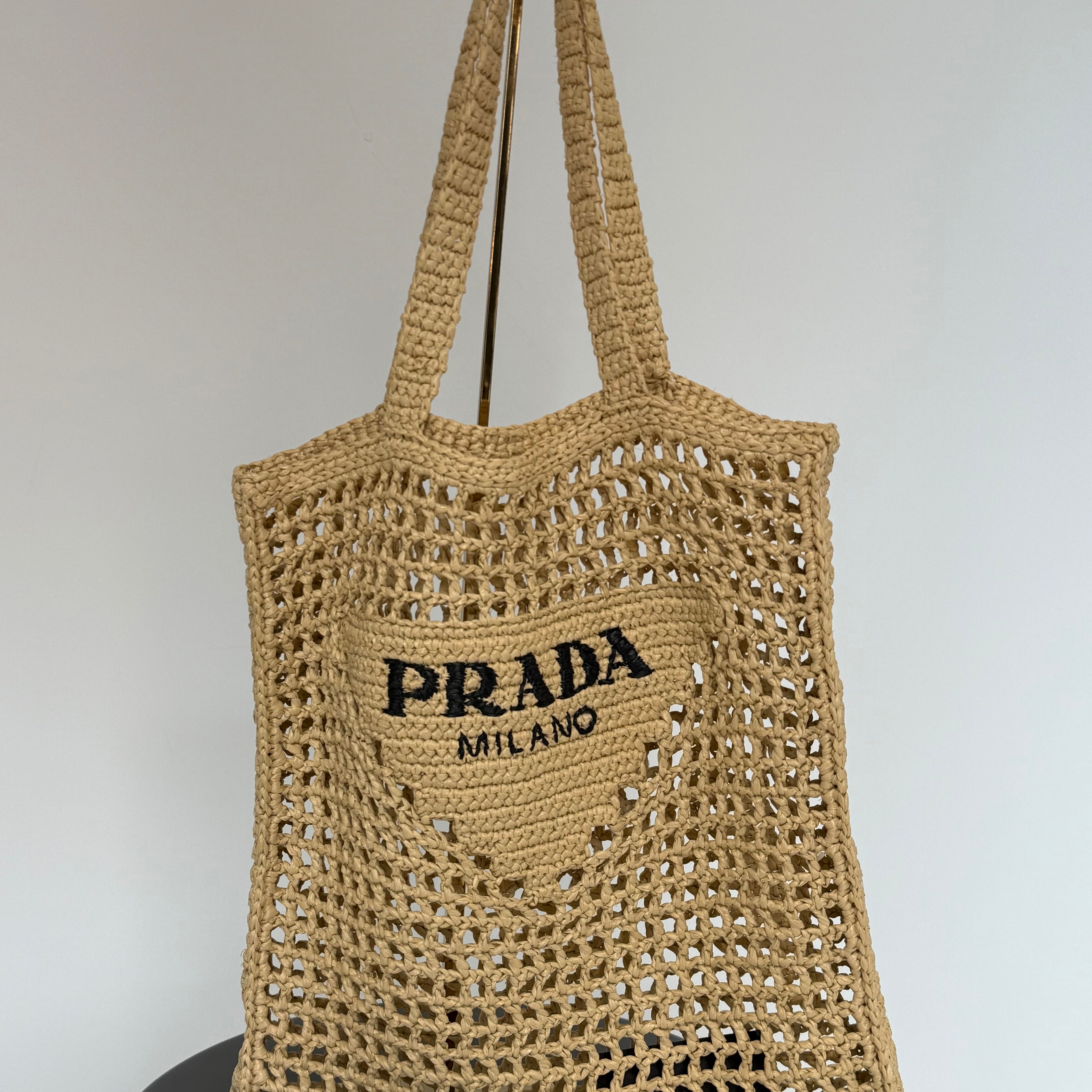 Prada Raffia Grass Tote - Queen May