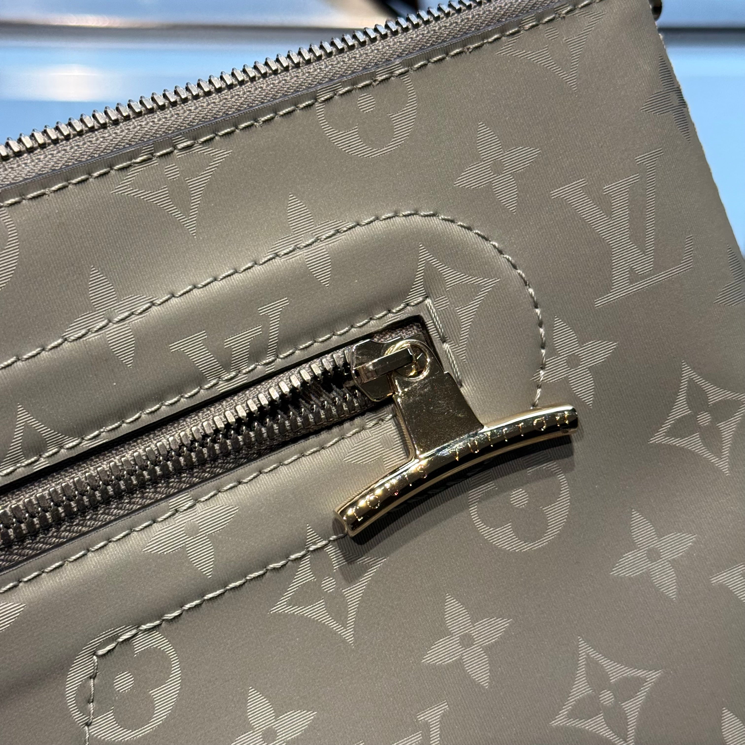 Louis Vuitton Monogram Titanium Pouch - Queen May
