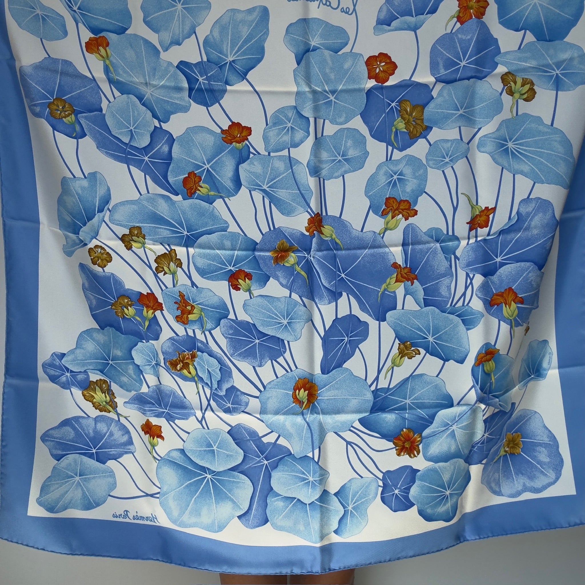 Hermes Silk Les Capucines Scarf 70 - Queen May