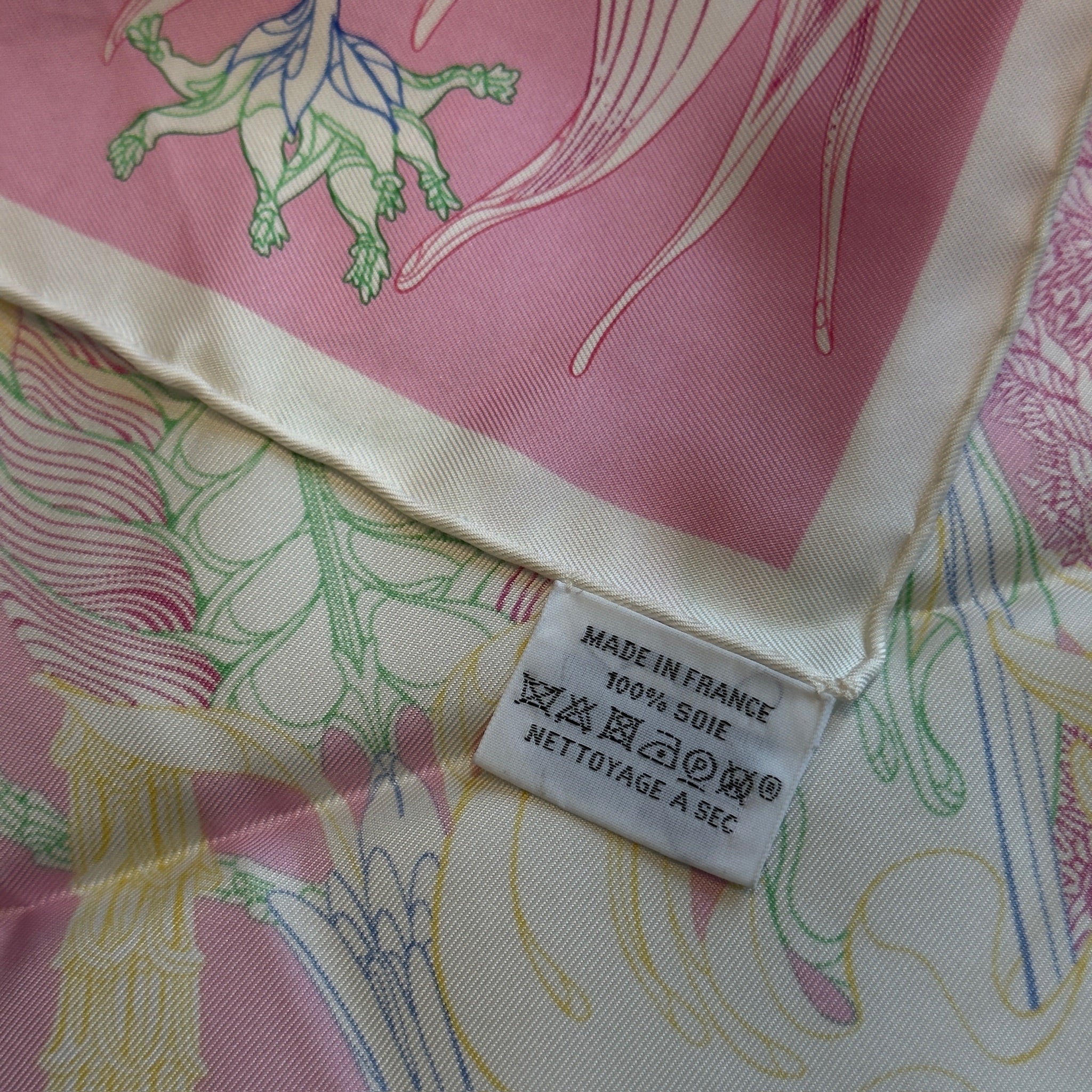 Hermes Fantaisie Botanique Pocket Square - Queen May