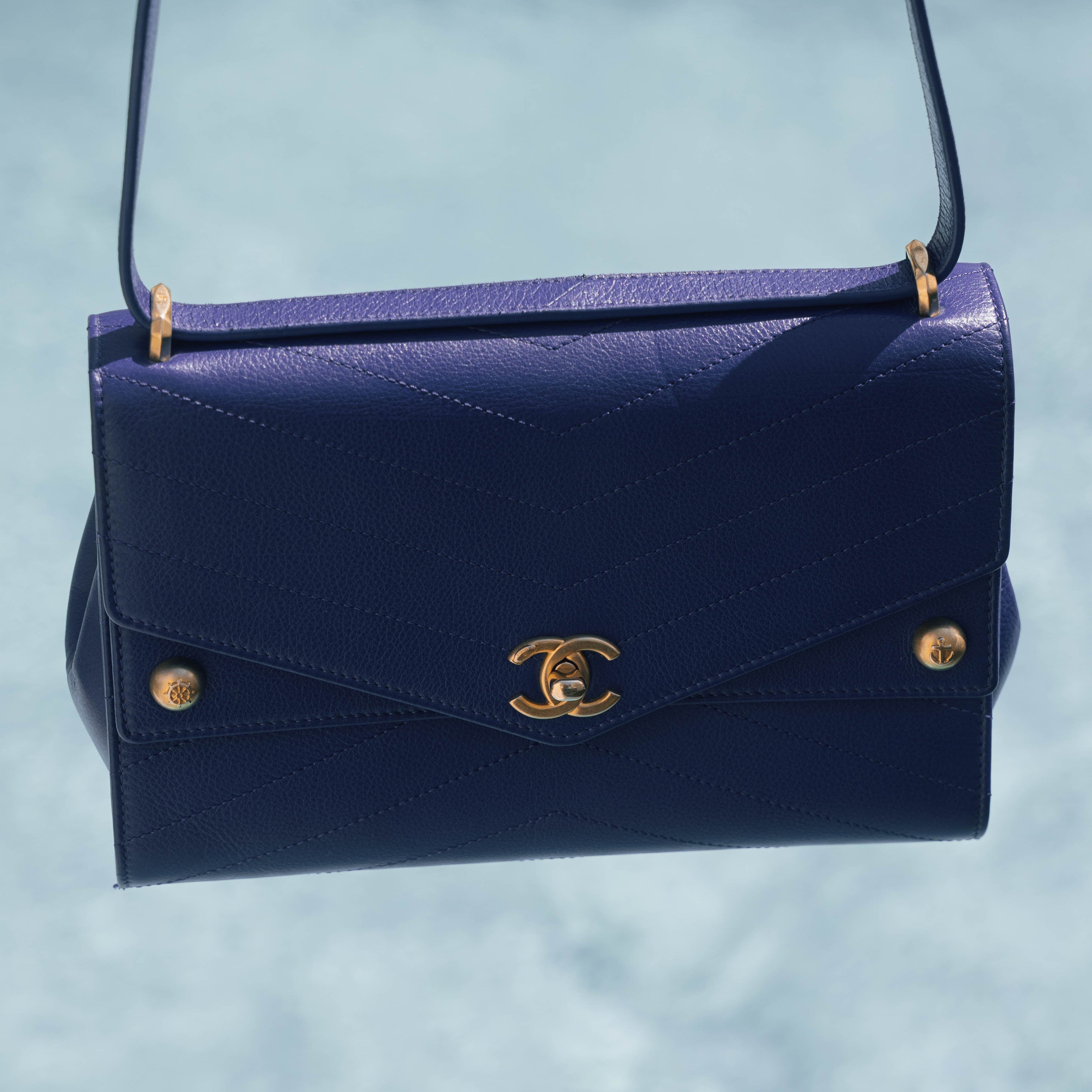 Chanel Blue Casual Trip Handbag - Queen May