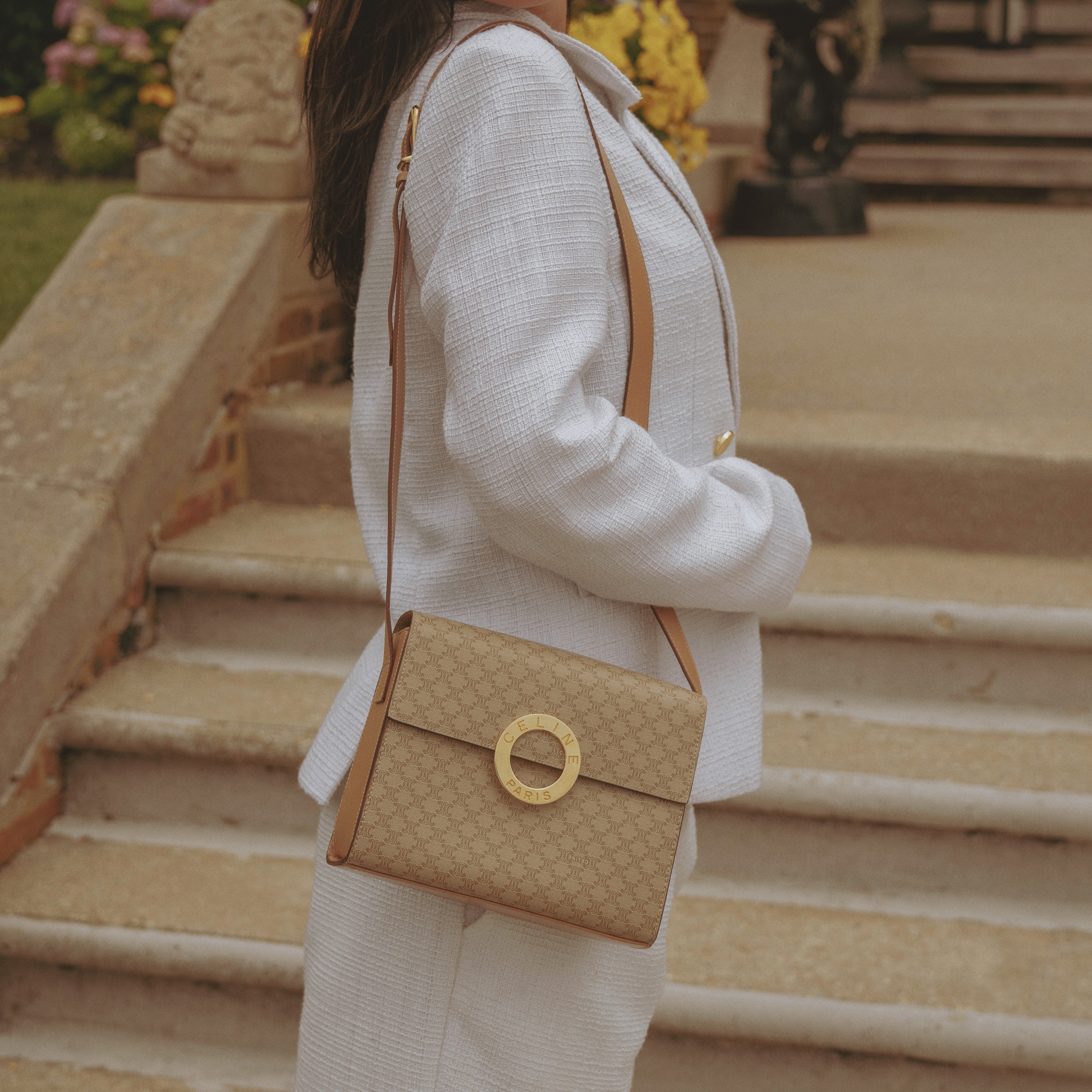 Vintage Celine Macadam Shoulder Bag - Queen May