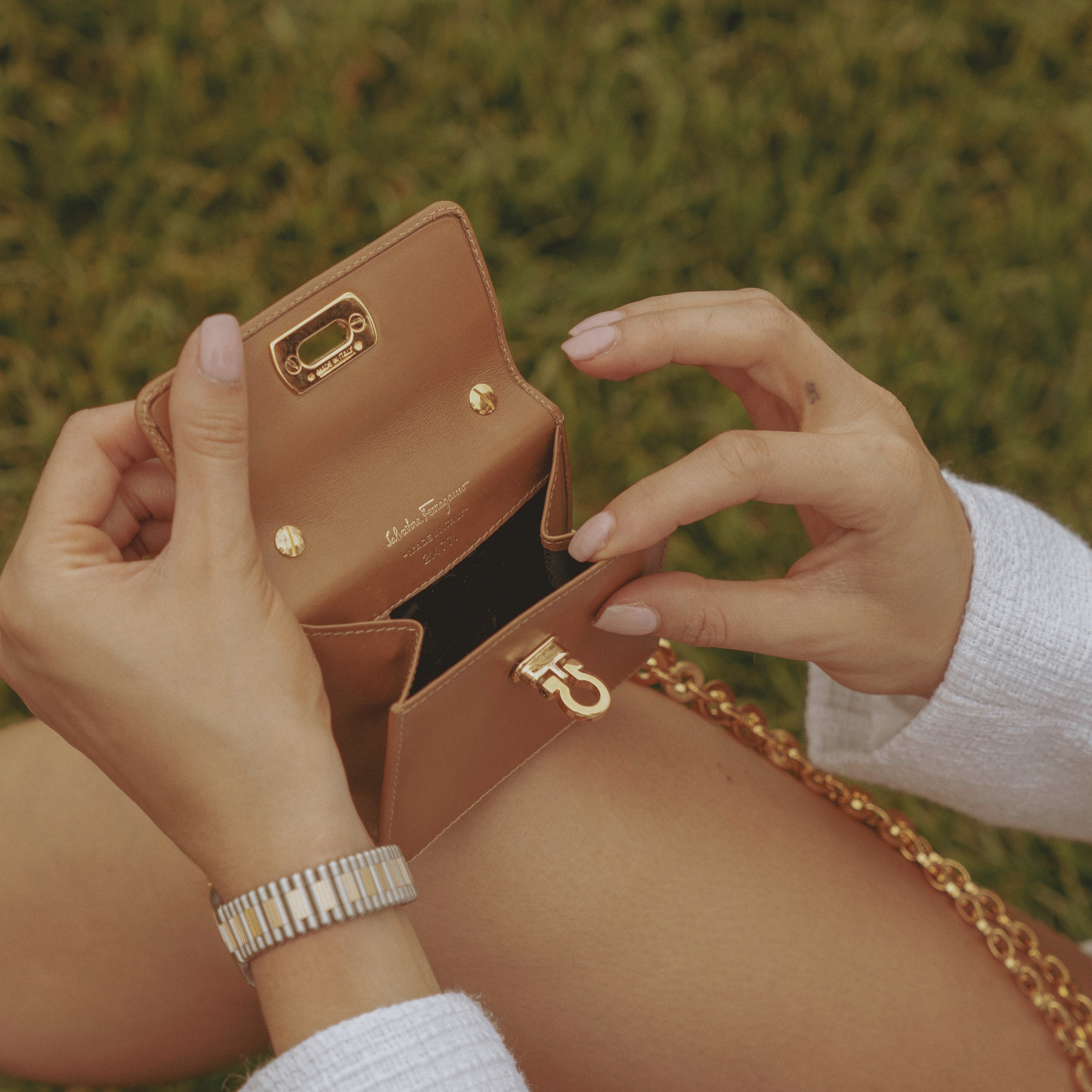 Salvatore Ferragamo Chain Micro Bag - Queen May