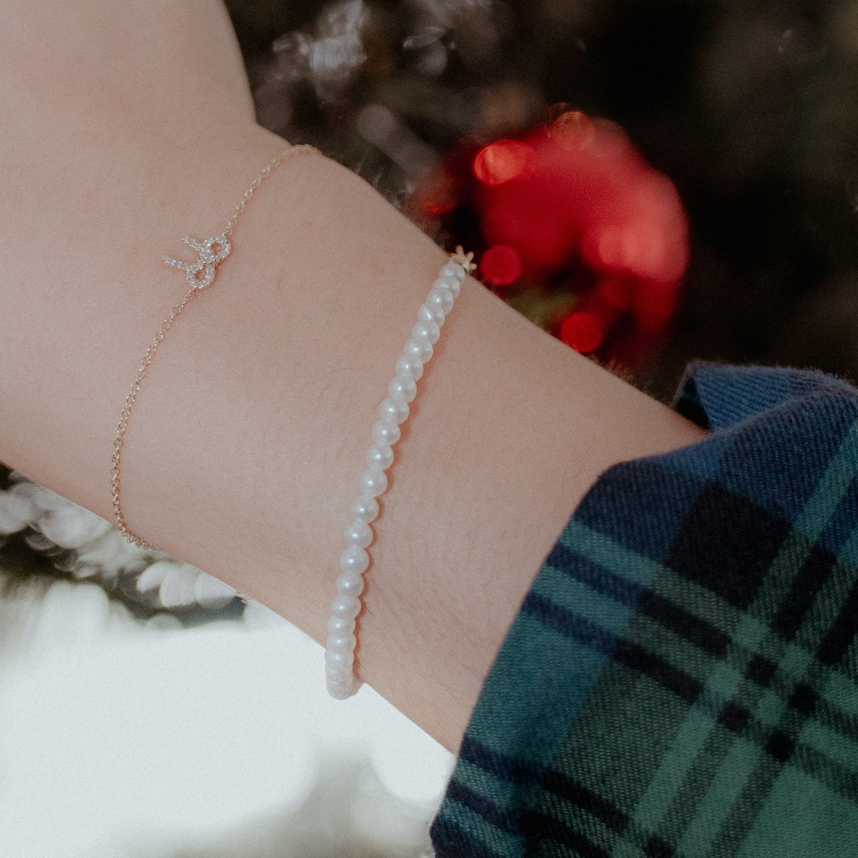 14K Yellow Gold 3mm Cultured Pearl Bracelet - Queen May