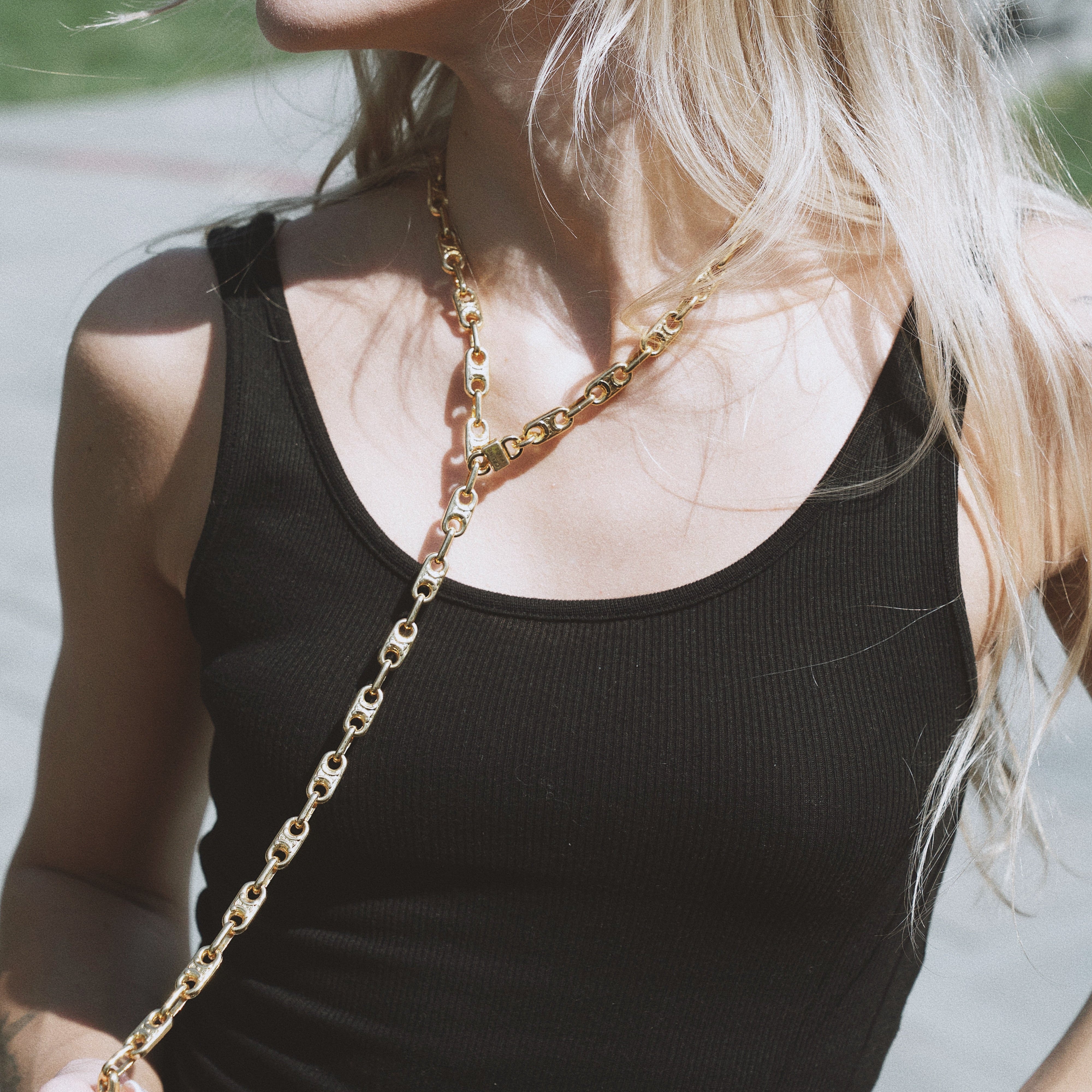 Celine Triomphe Chain Necklace - Queen May