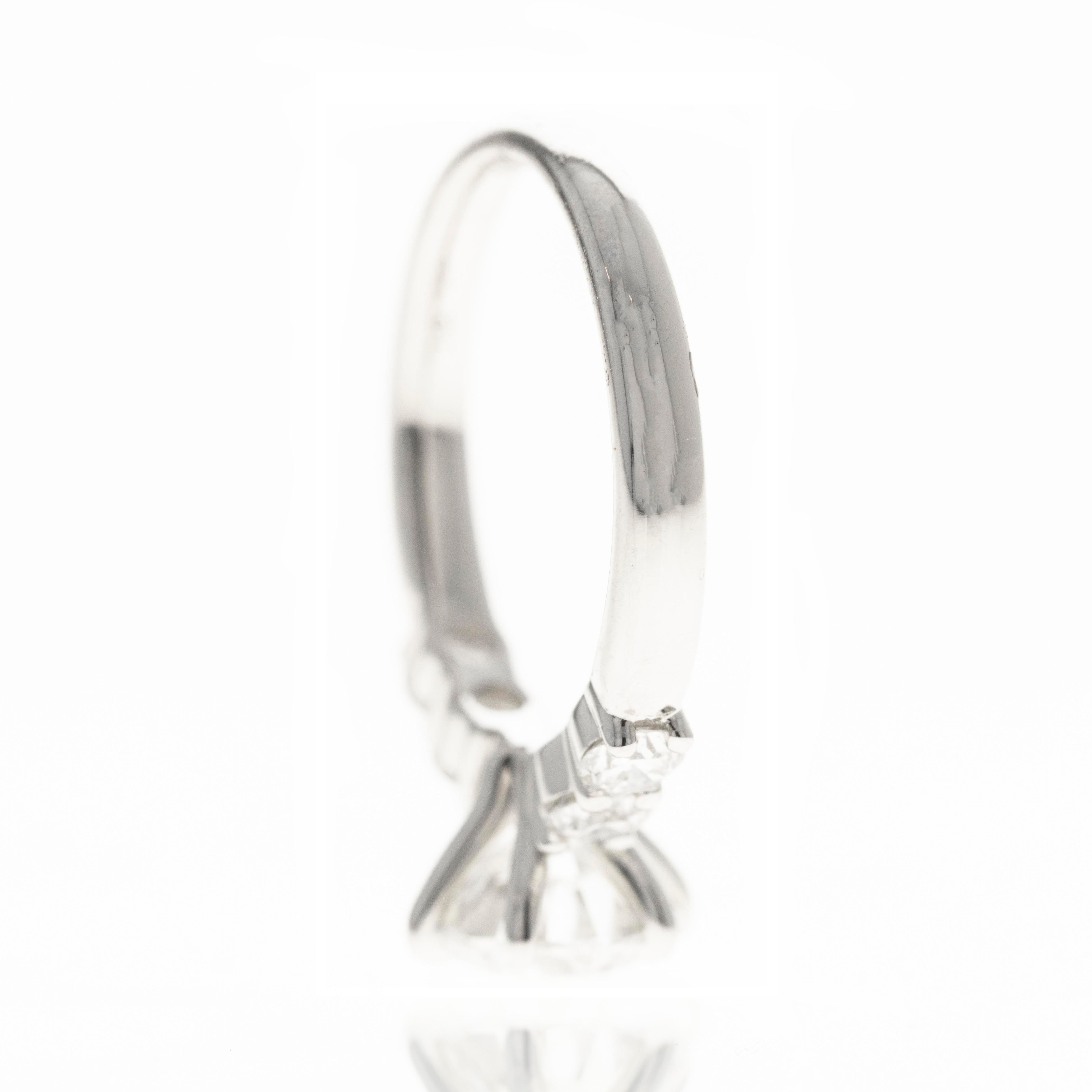 Lab Grown 2 Carat Round Diamond Accented Engagement Ring - Queen May