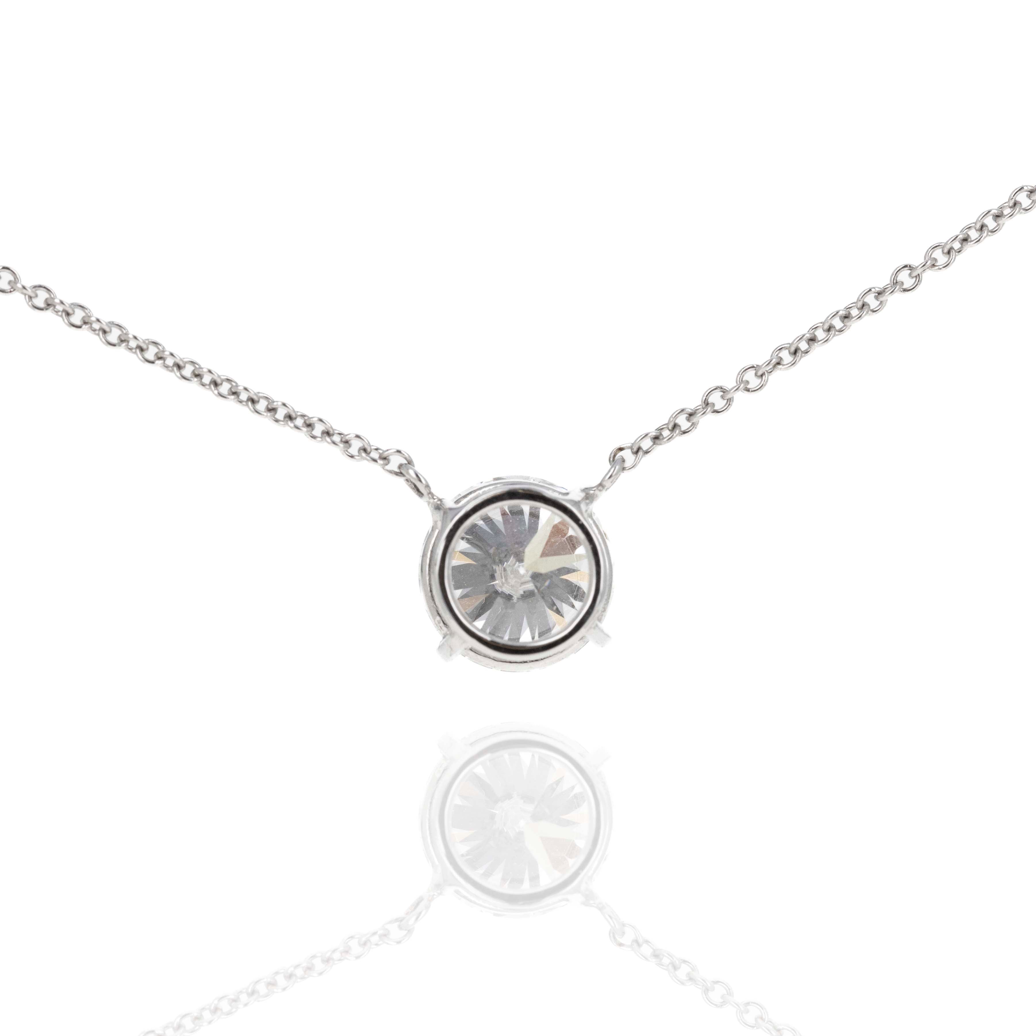 Lab Grown 2.13 Carat Round Diamond Solitaire Pendant Necklace - Queen May