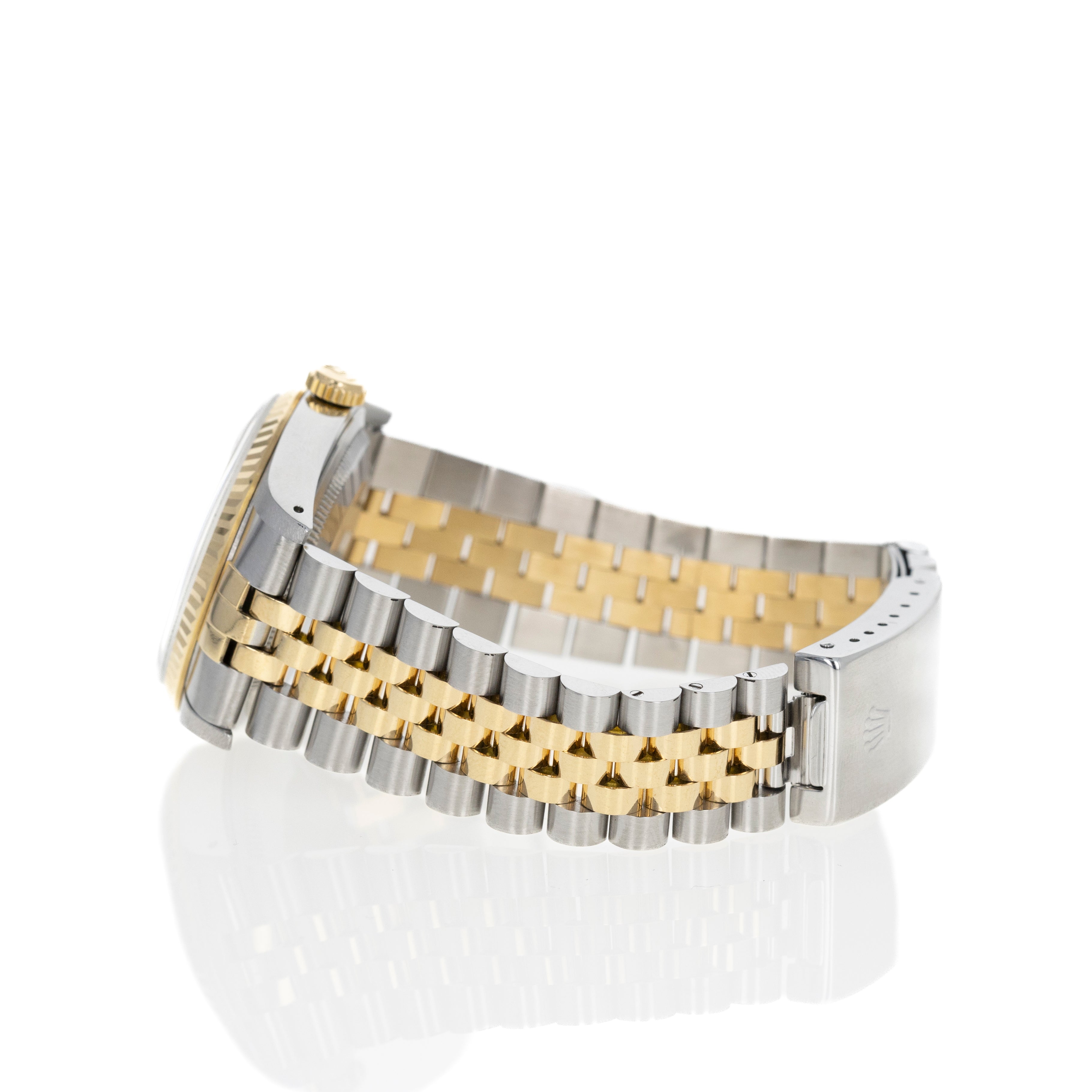 Rolex Datejust 36MM Model 16233 White Roman Numeral Dial Two Tone 18K/SS Jubilee Bracelet - Queen May