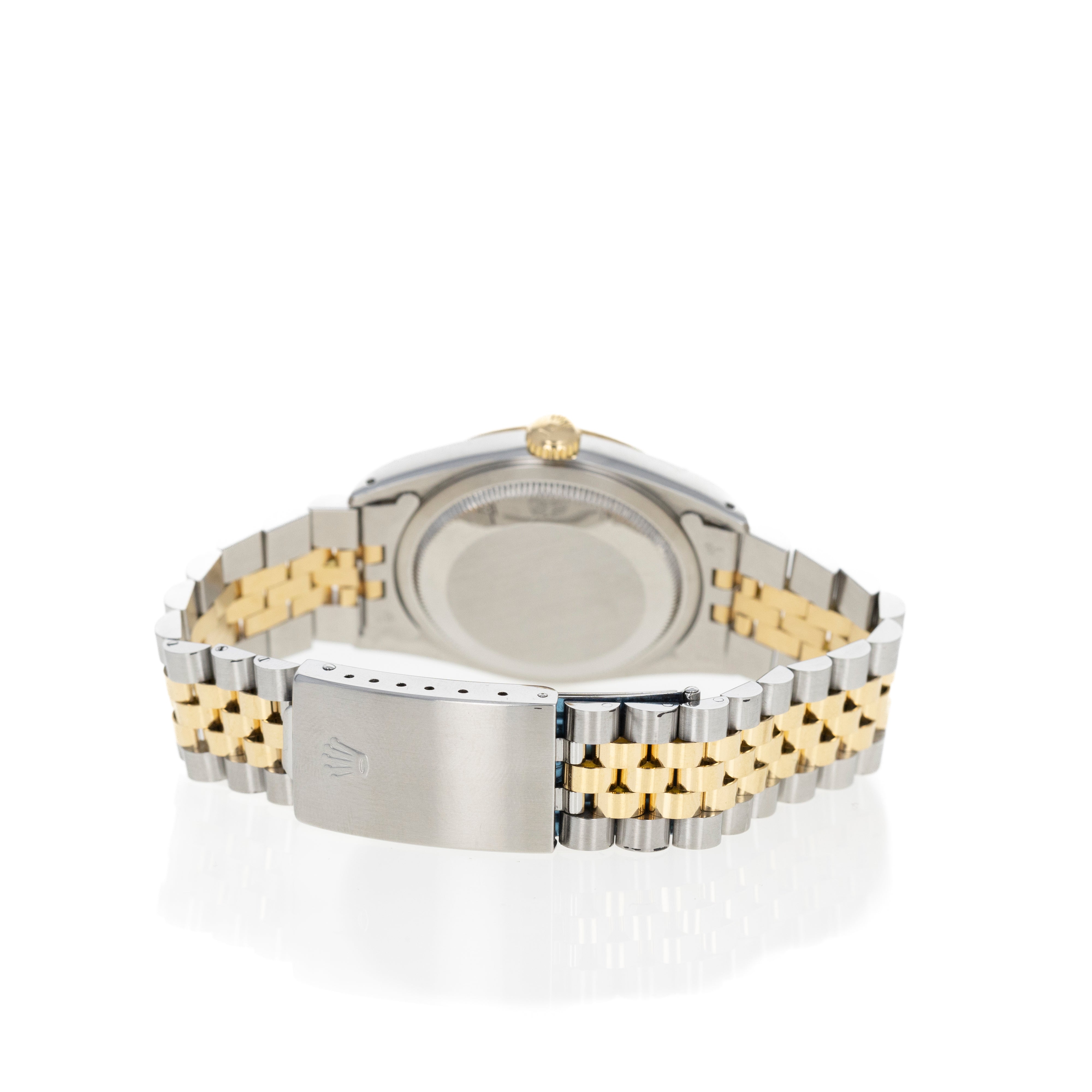 Rolex Datejust 36MM Model 16233 White Roman Numeral Dial Two Tone 18K/SS Jubilee Bracelet - Queen May