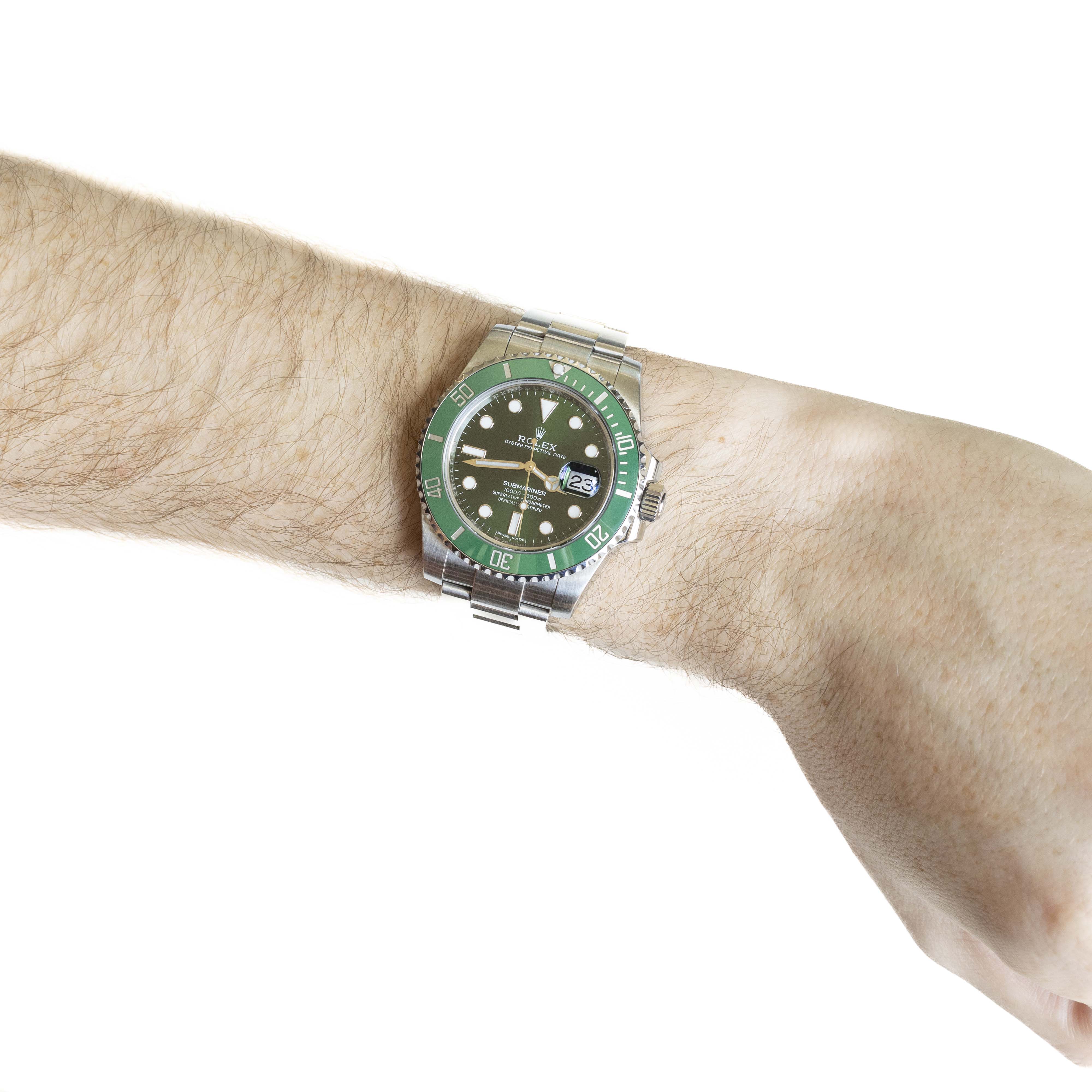 Rolex Submariner Date Model 116610LV “Hulk” With Papers - Queen May