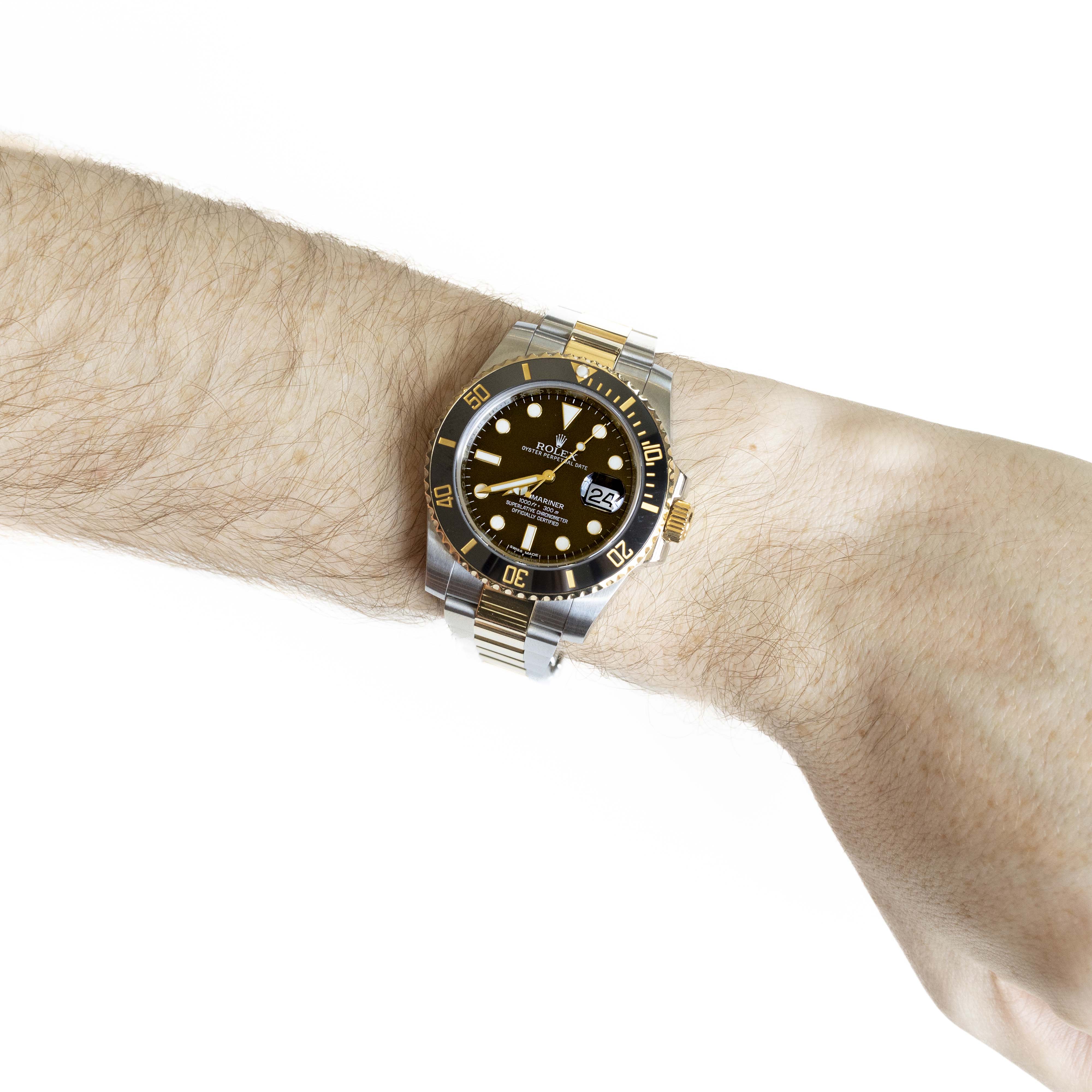 Rolex Submariner Model 116613 Black Dial Two Tone With Papers - Queen May