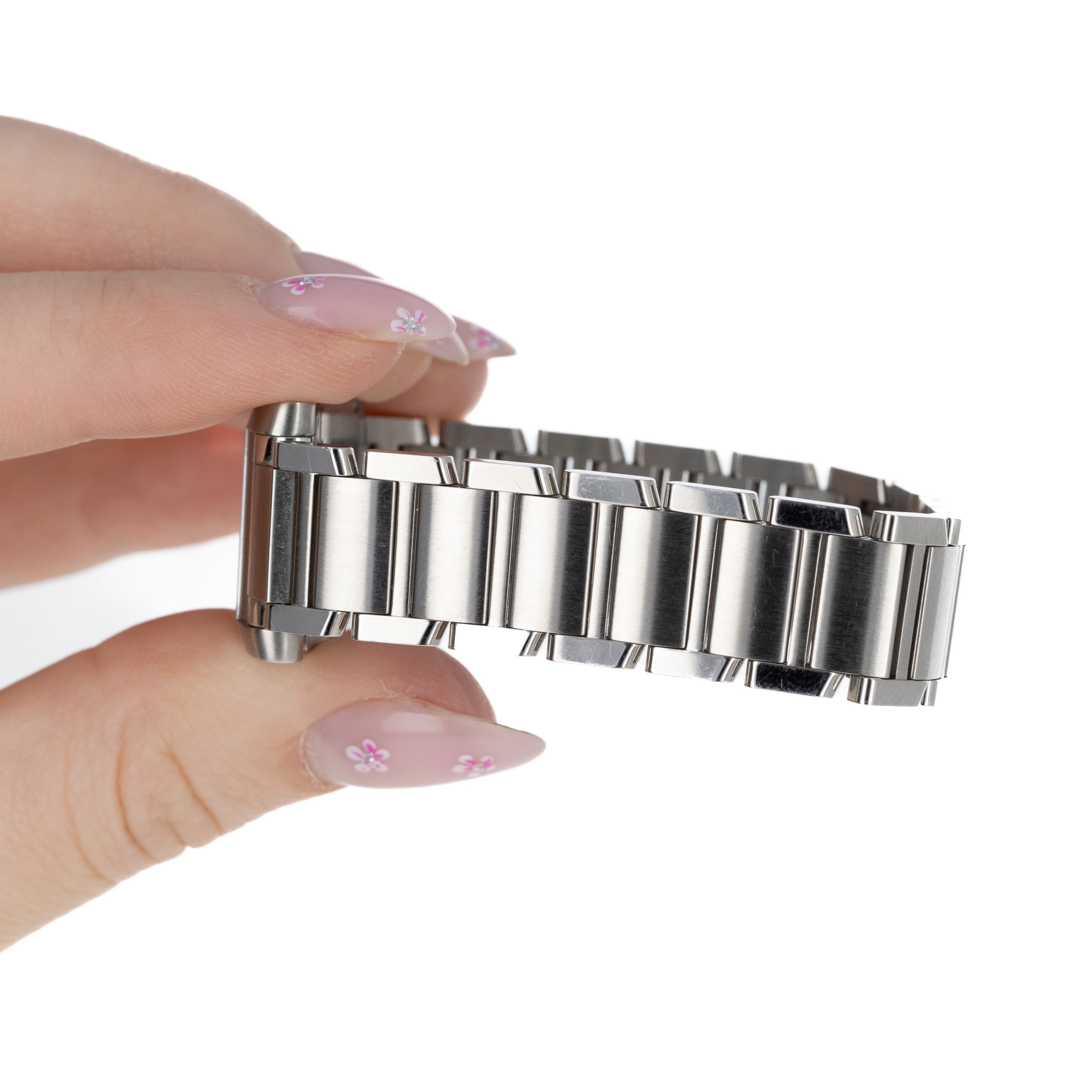 Cartier Tank Francaise Model 3217 Pink Mother Of Pearl 20MM With Box and Papers - Queen May