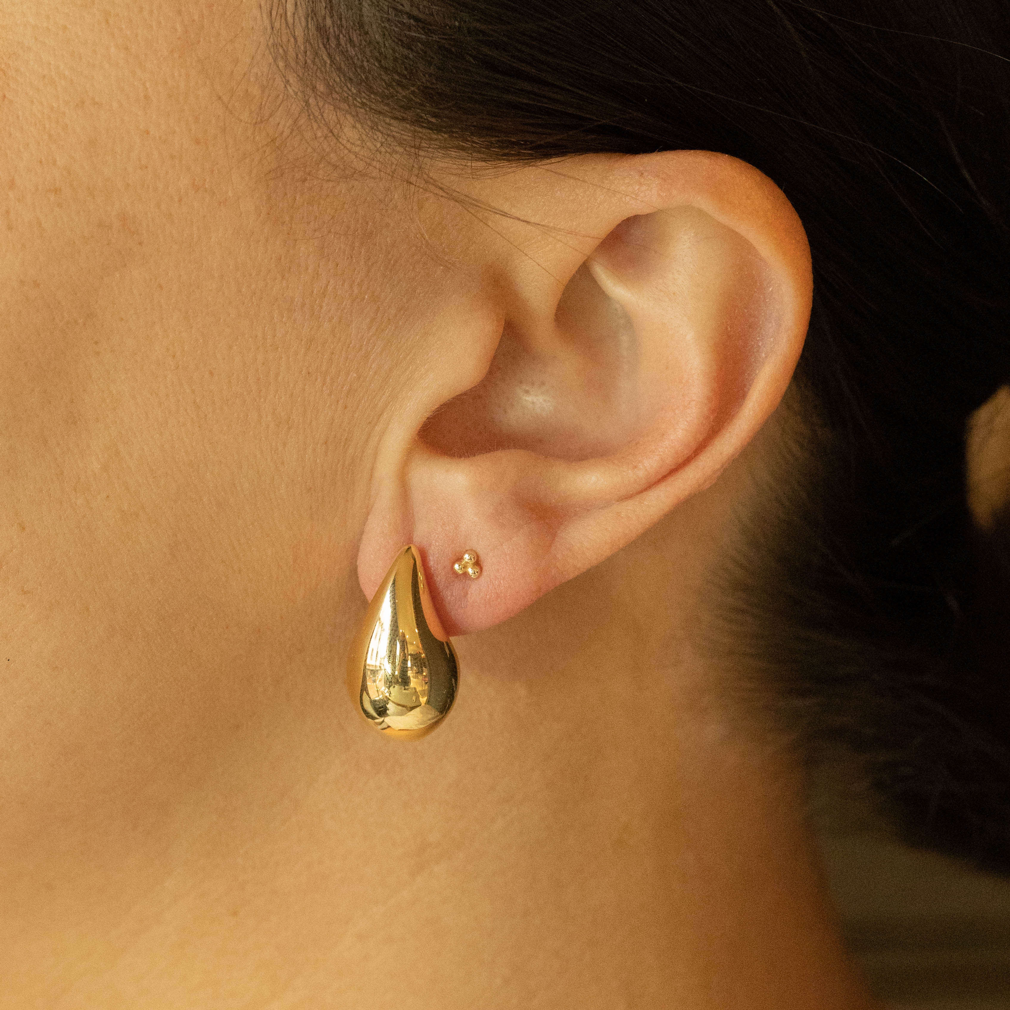 The Perfect Chunky Teardrop Earrings Medium - Queen May