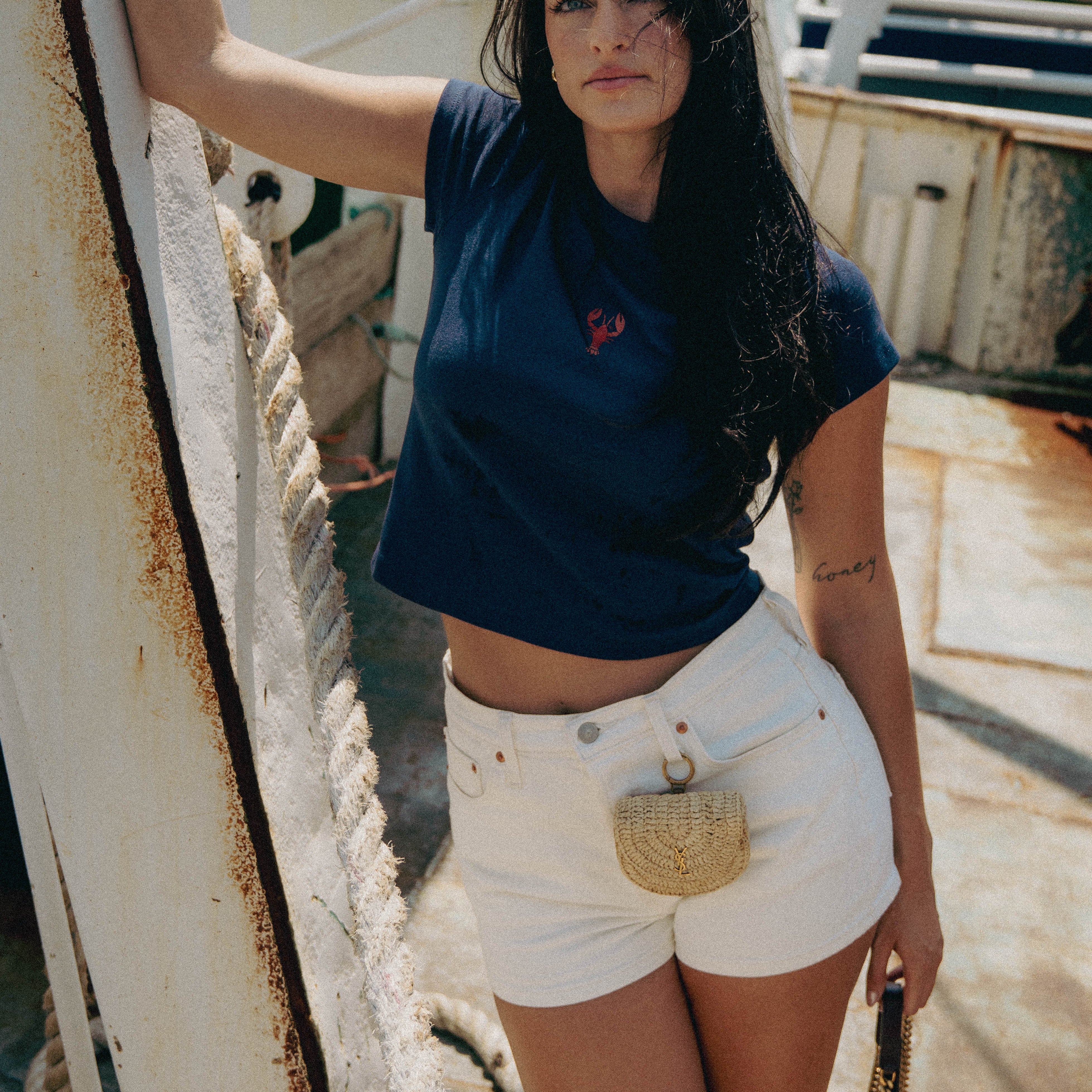 Saint Laurent Raffia Micro Cassandre - Queen May