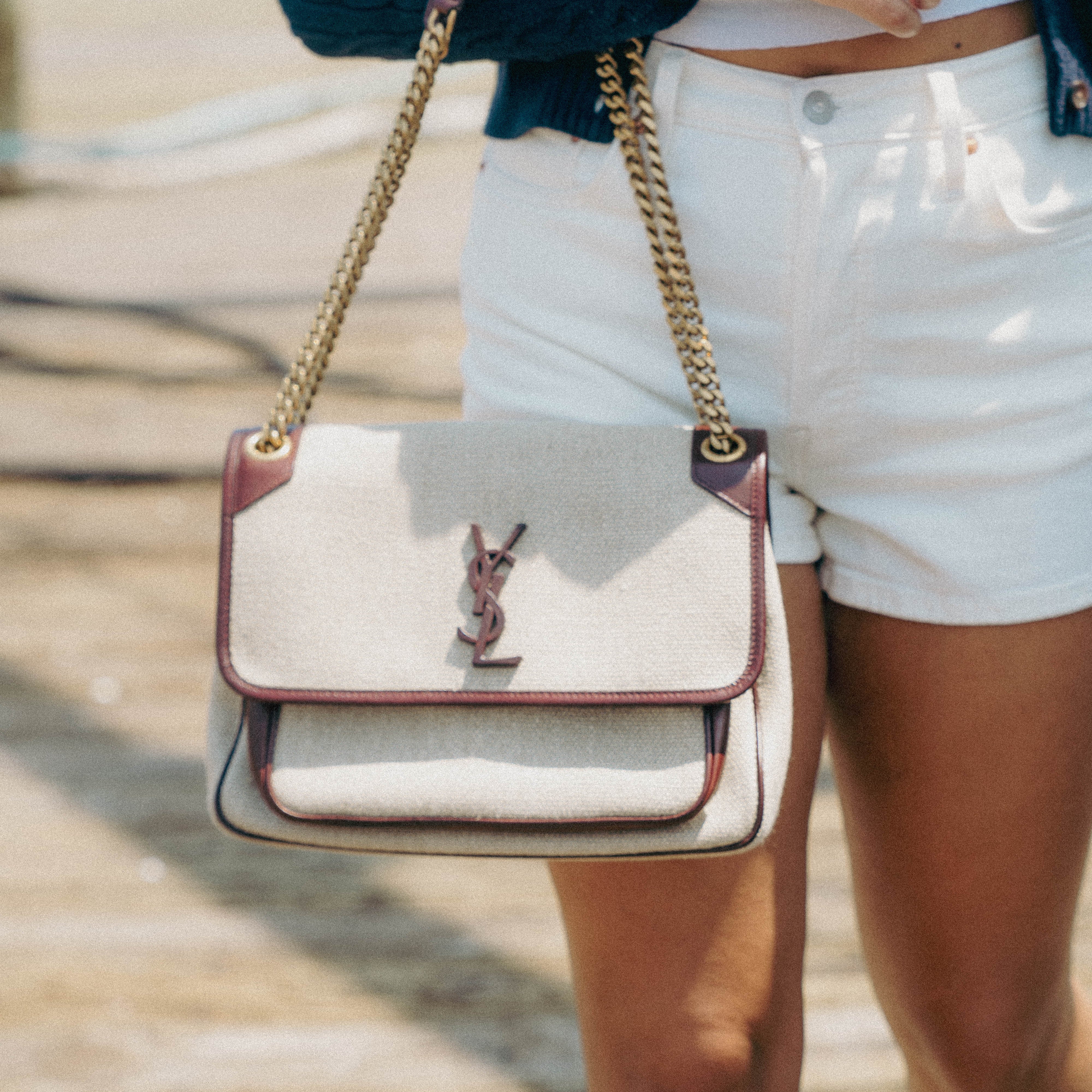 Saint Laurent Canvas Niki Medium - Queen May