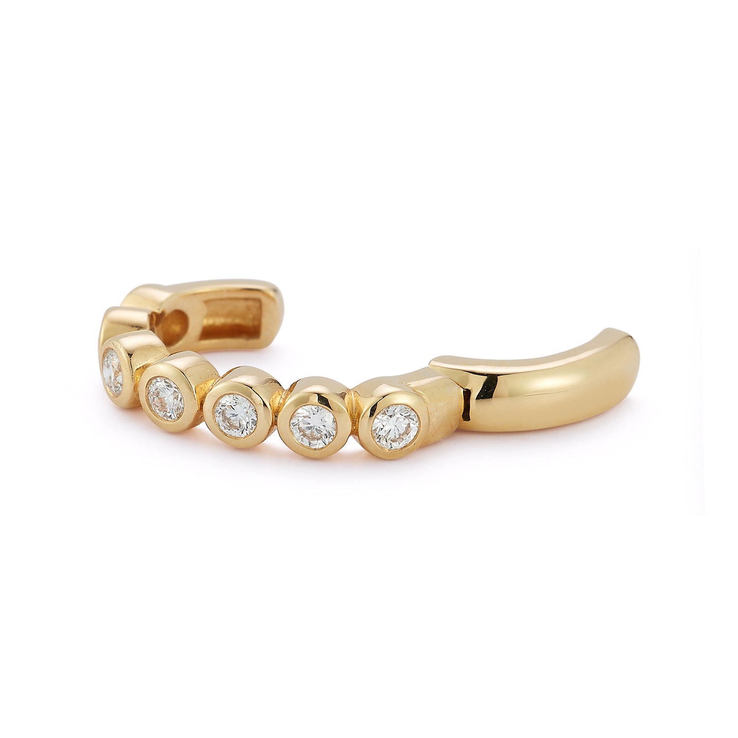 Renna Bubble Ear Cuff - Diamond