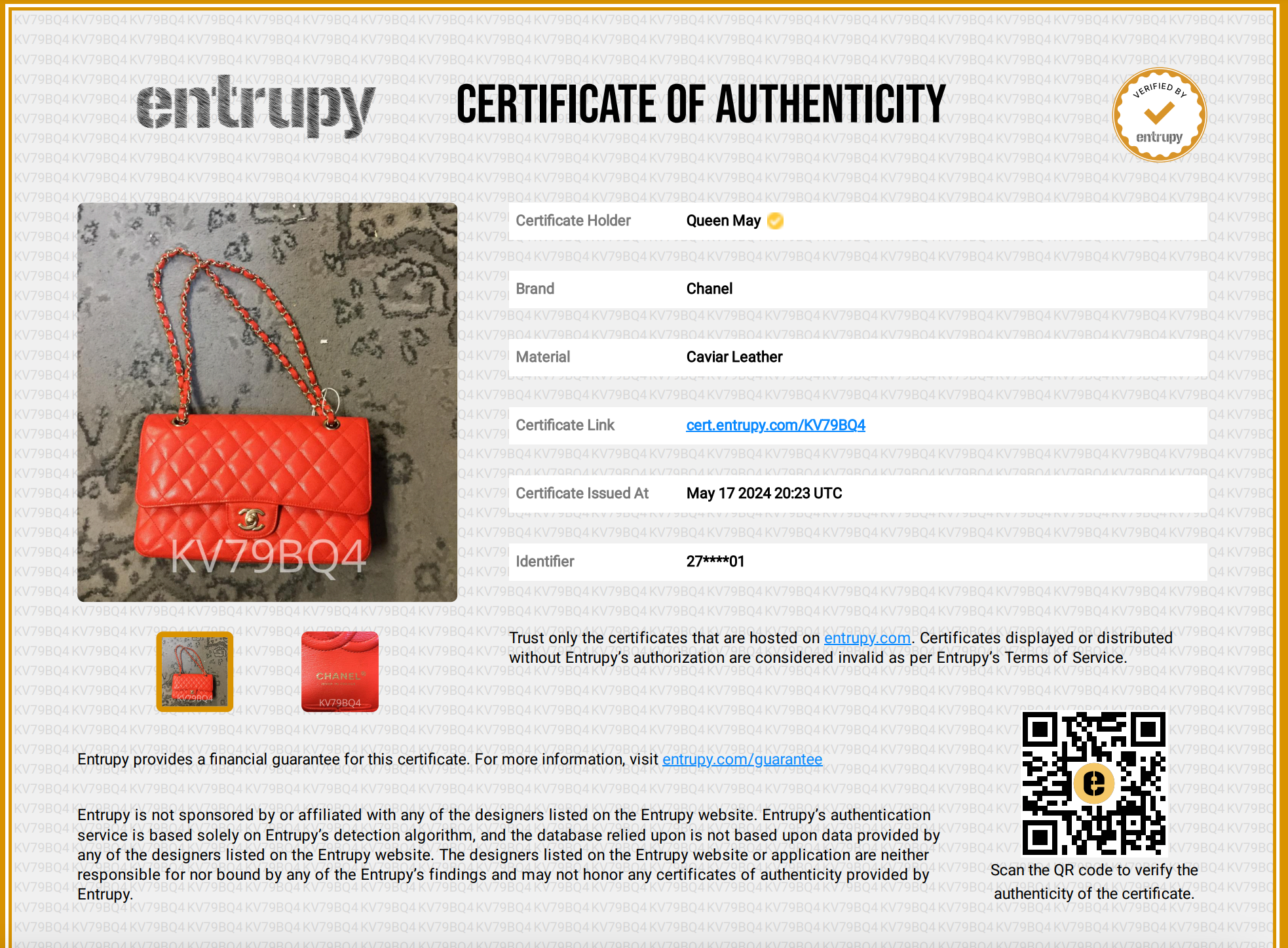 Chanel Caviar Quilted Medium Double Flap 2019 Red Orange Light Gold Hardware - Queen May