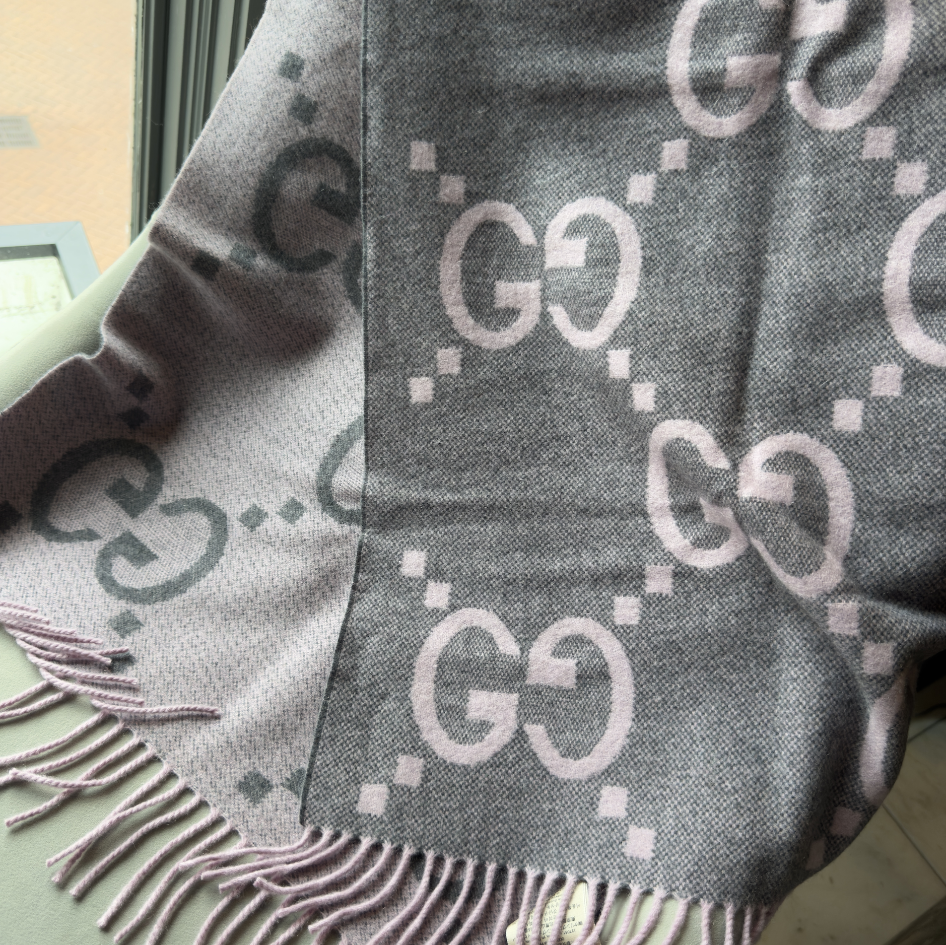 Gucci GG Jacquard Cashmere Scarf - Queen May