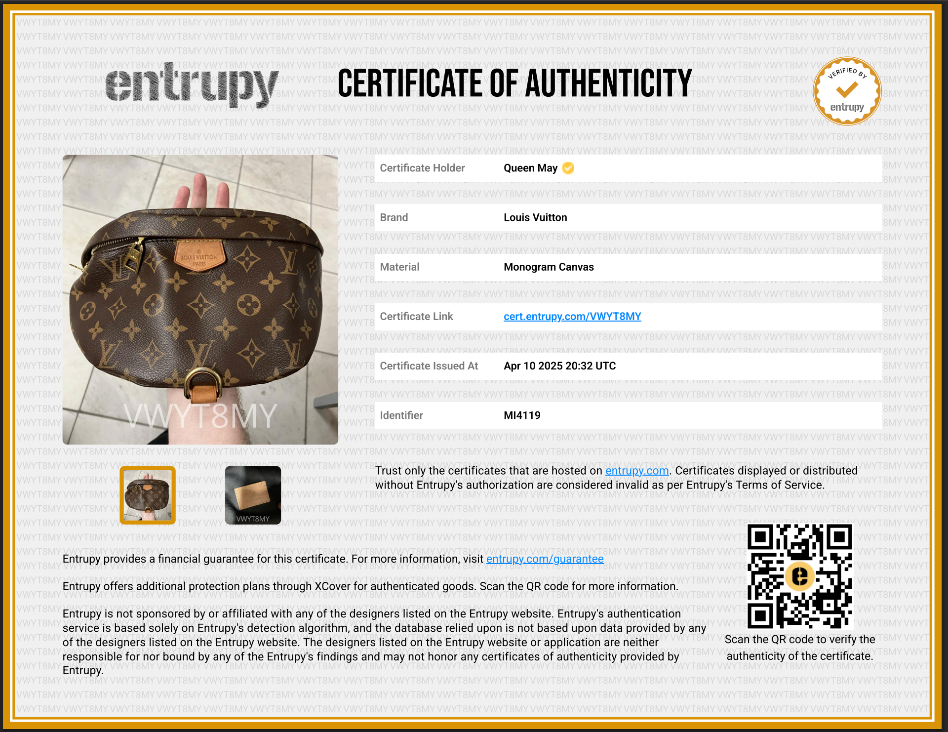 Louis Vuitton Monogram Bum Bag - Queen May