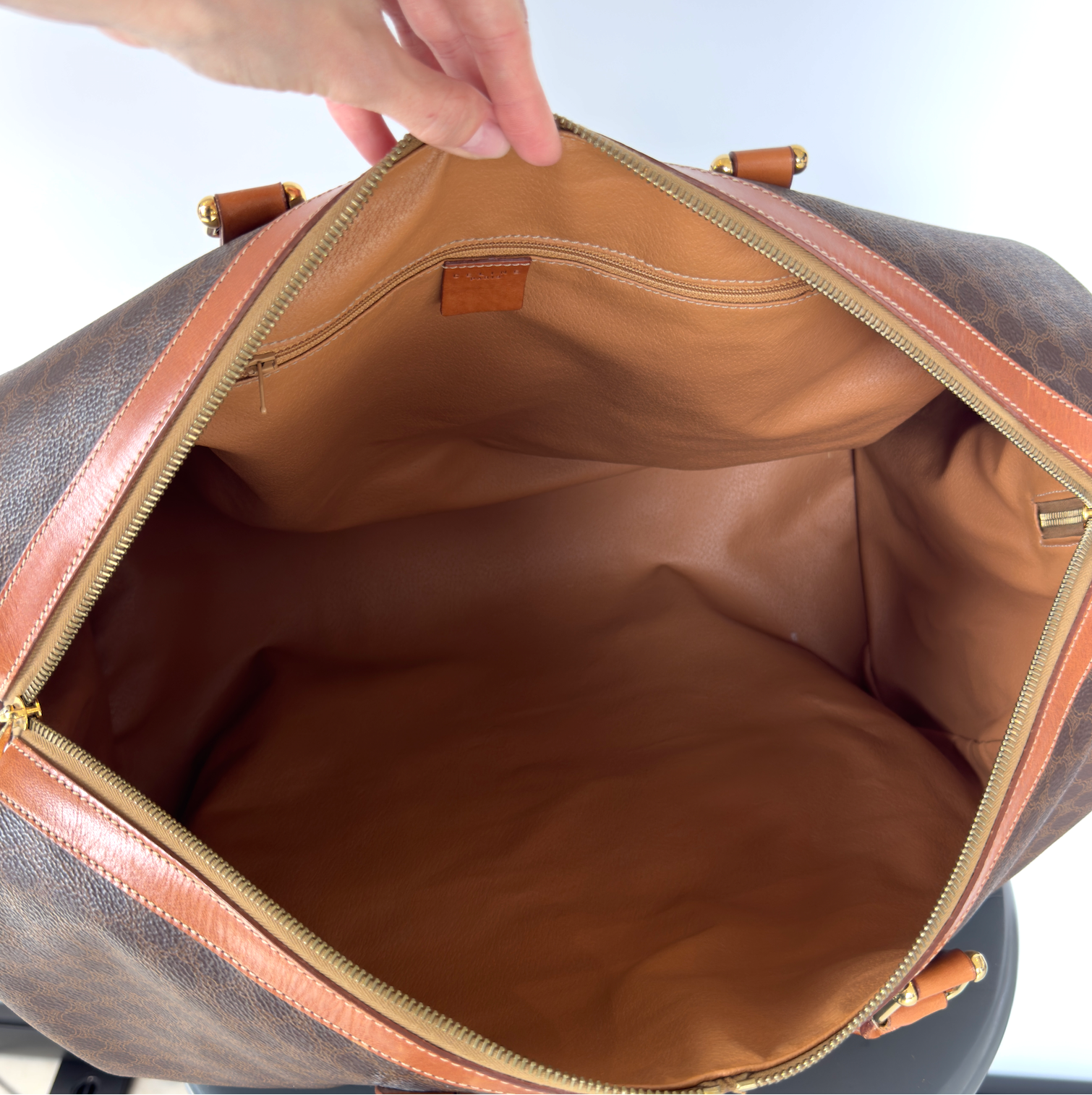 Vintage Celine Macadam Duffle Bag 50 - Queen May