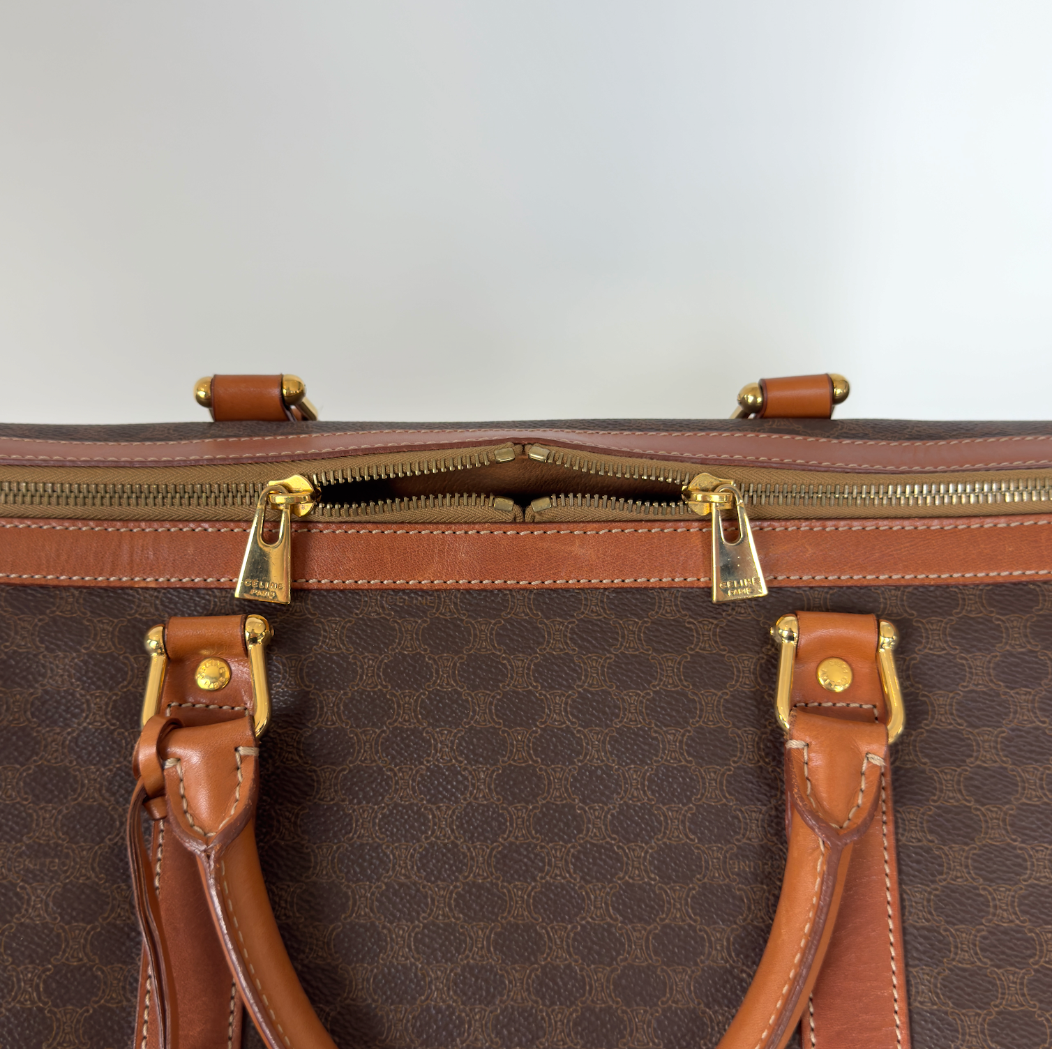 Vintage Celine Macadam Duffle Bag 50 - Queen May