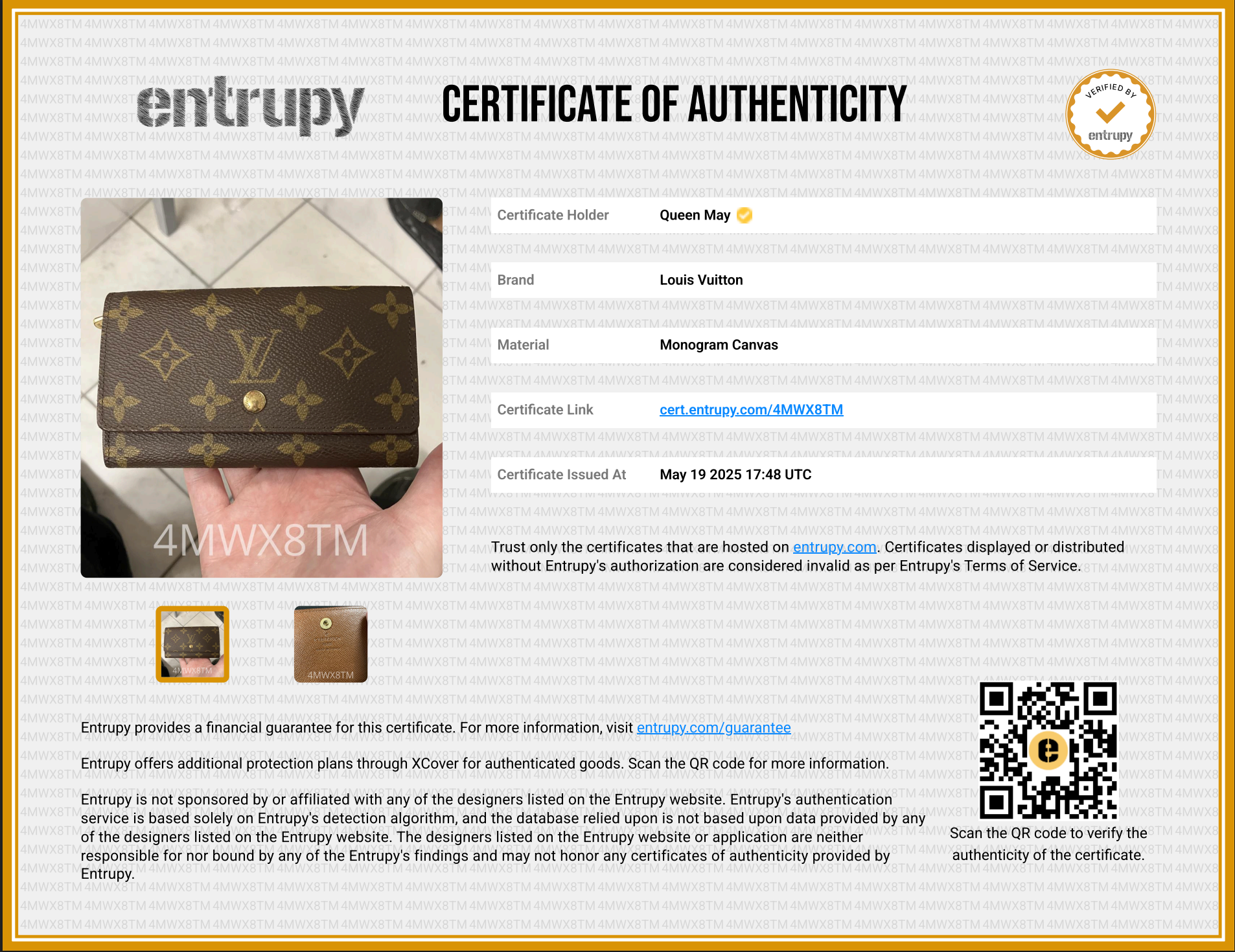 Louis Vuitton Rare Porte Monnaie Zip Wallet - Queen May