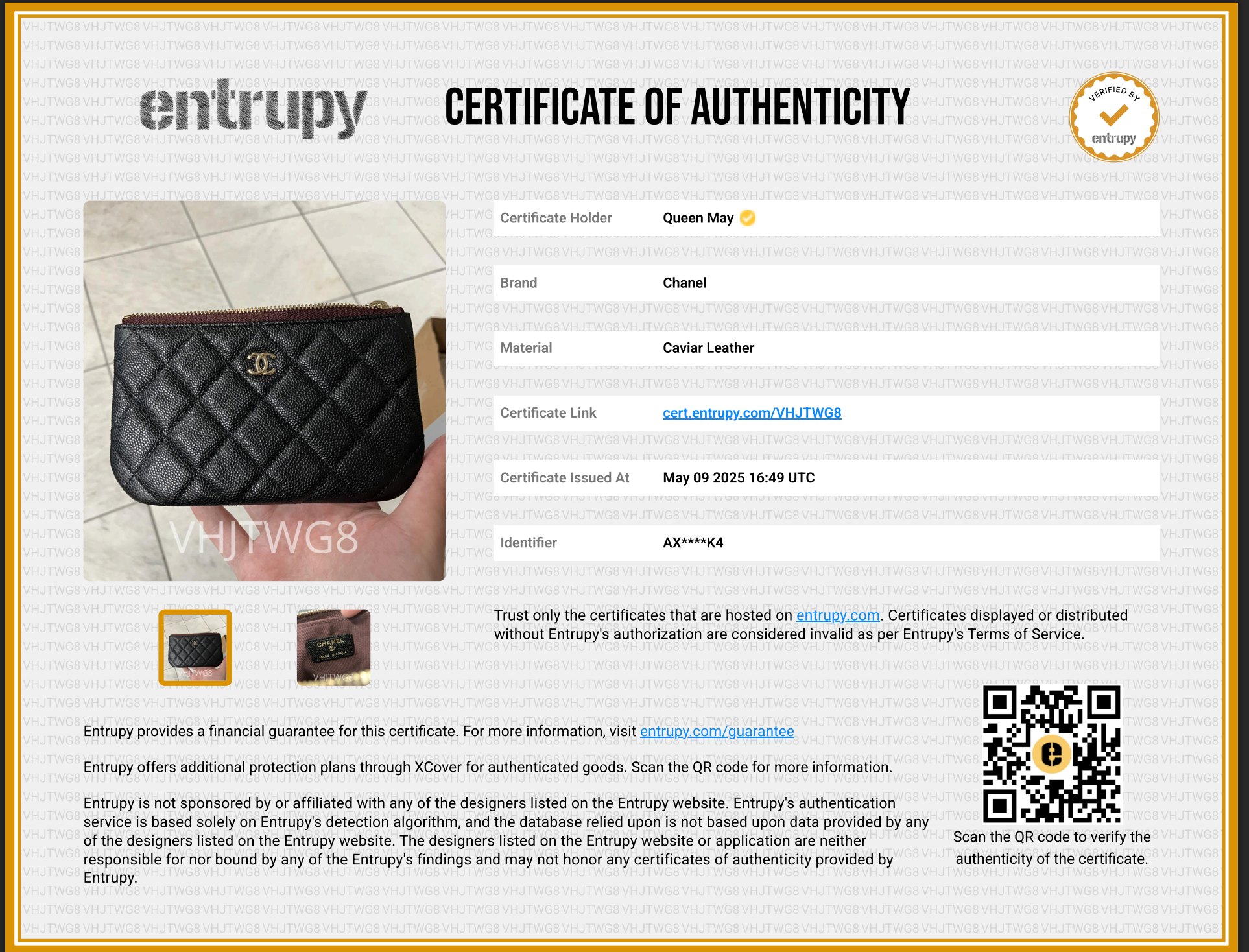 Chanel Classic O-Coin Case Black - Queen May