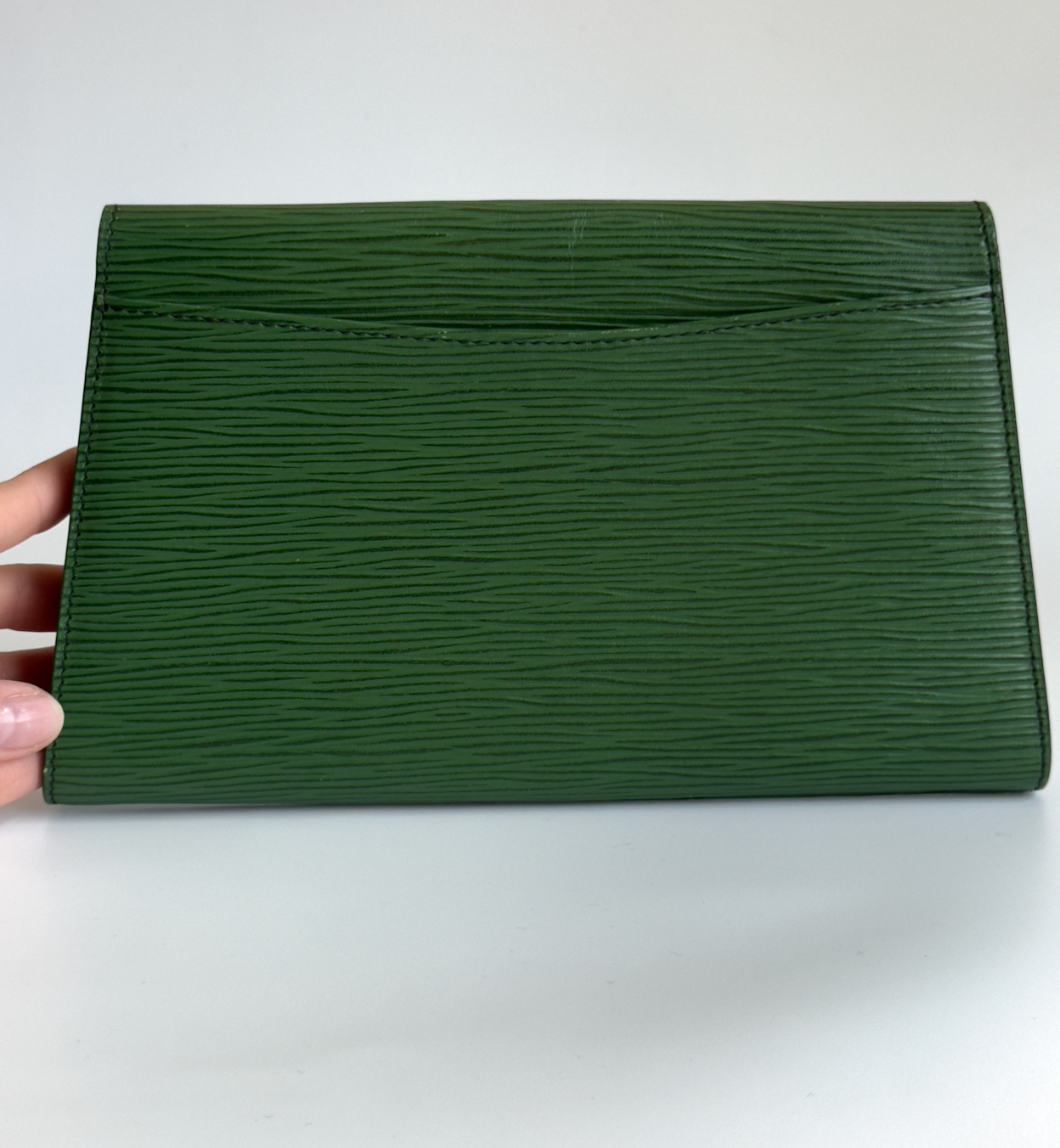 Louis Vuitton Green Epi Leather Pochette - Queen May