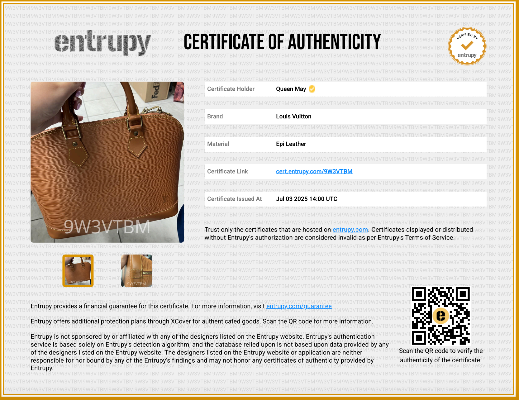 Louis Vuitton Epi Alma PM - Queen May