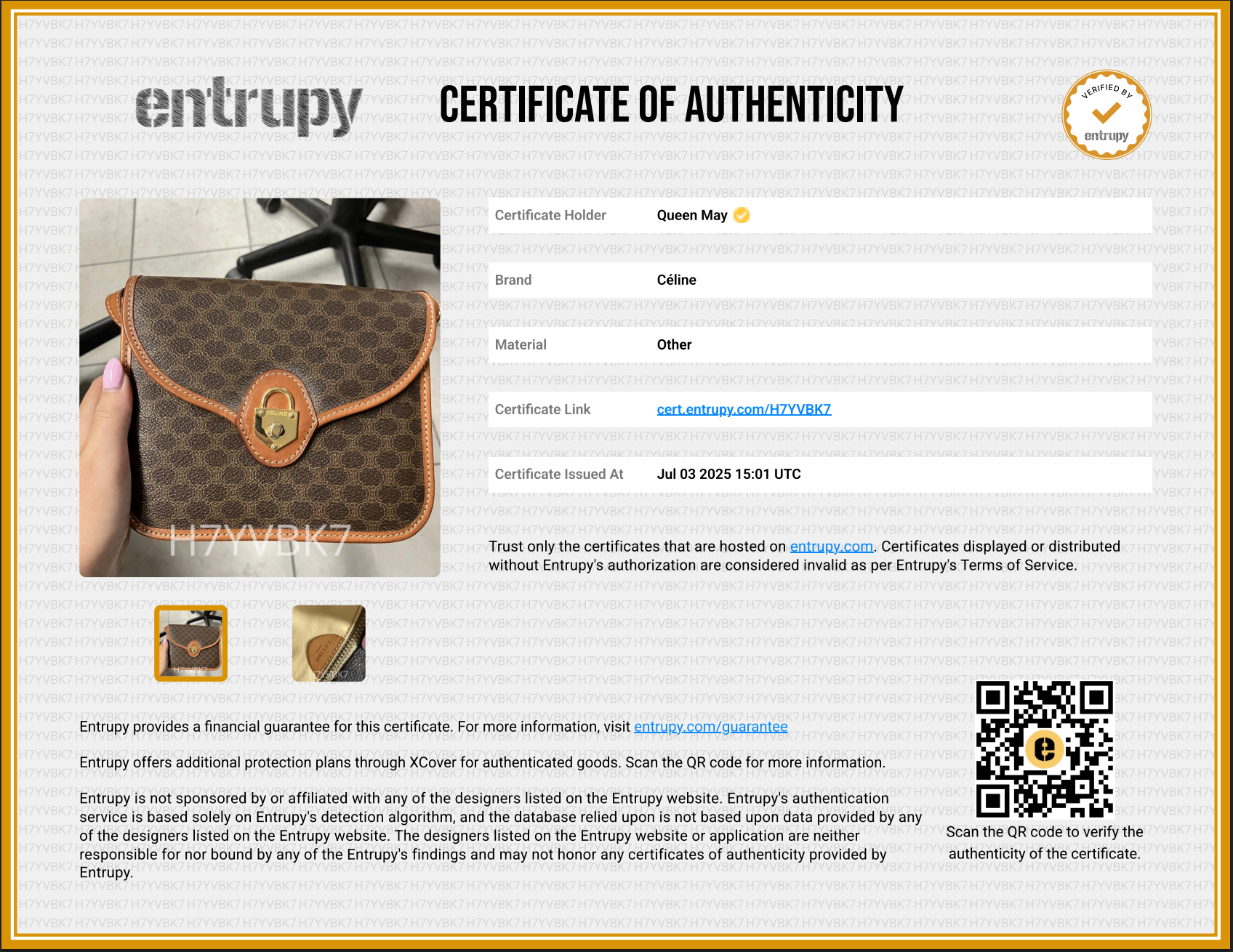 Vintage Celine Macadam Crossbody - Queen May