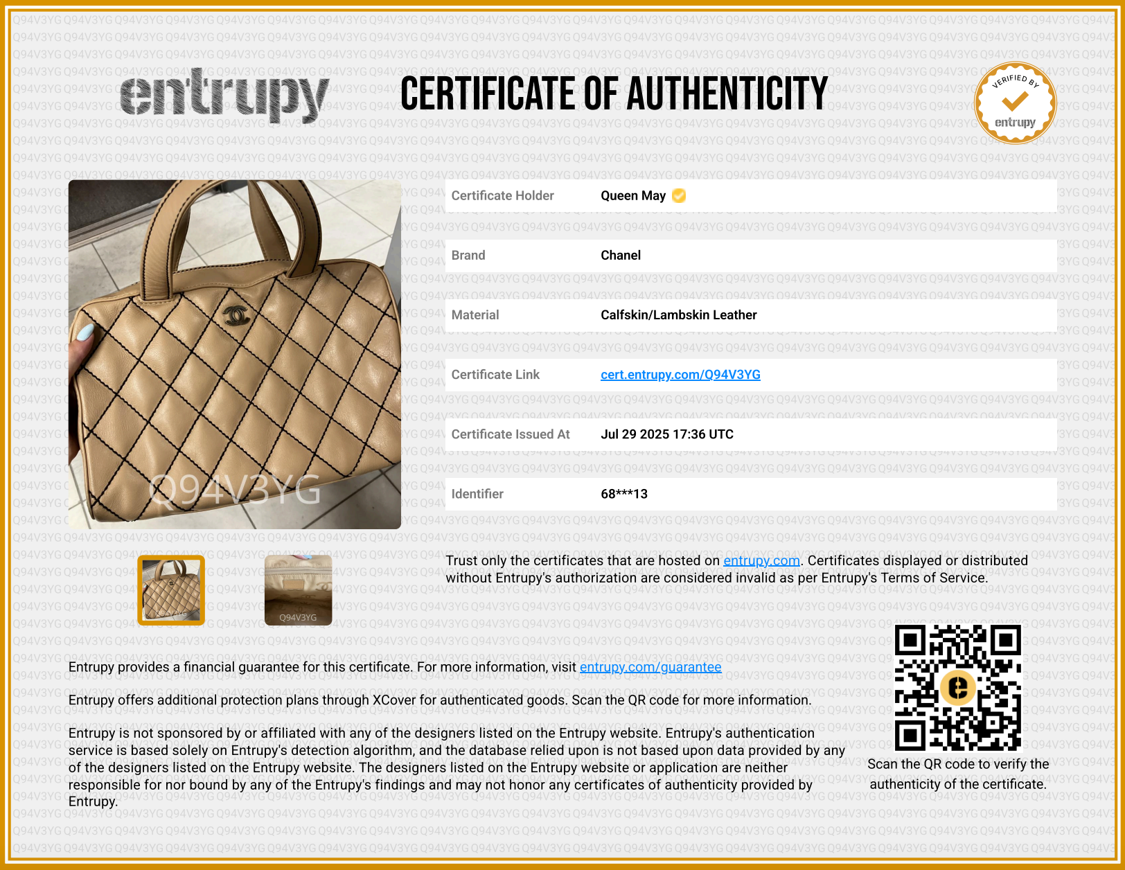 Vintage Chanel Surpique Bowler Bag - Queen May